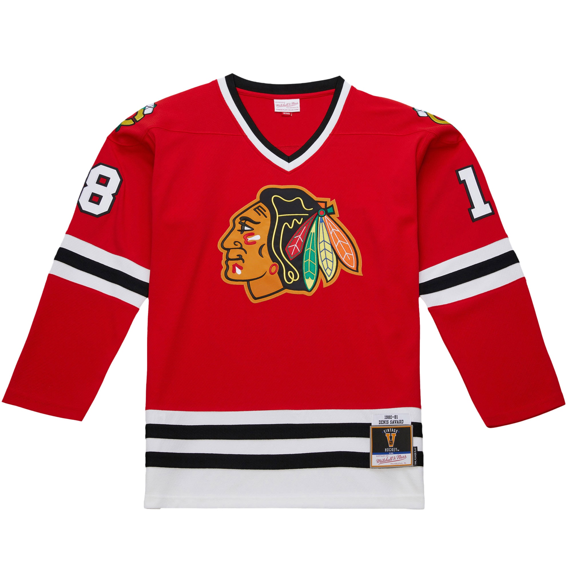 Denis Savard Chicago Blackhawks 1980-81 Power Play Jersey - Scarlet