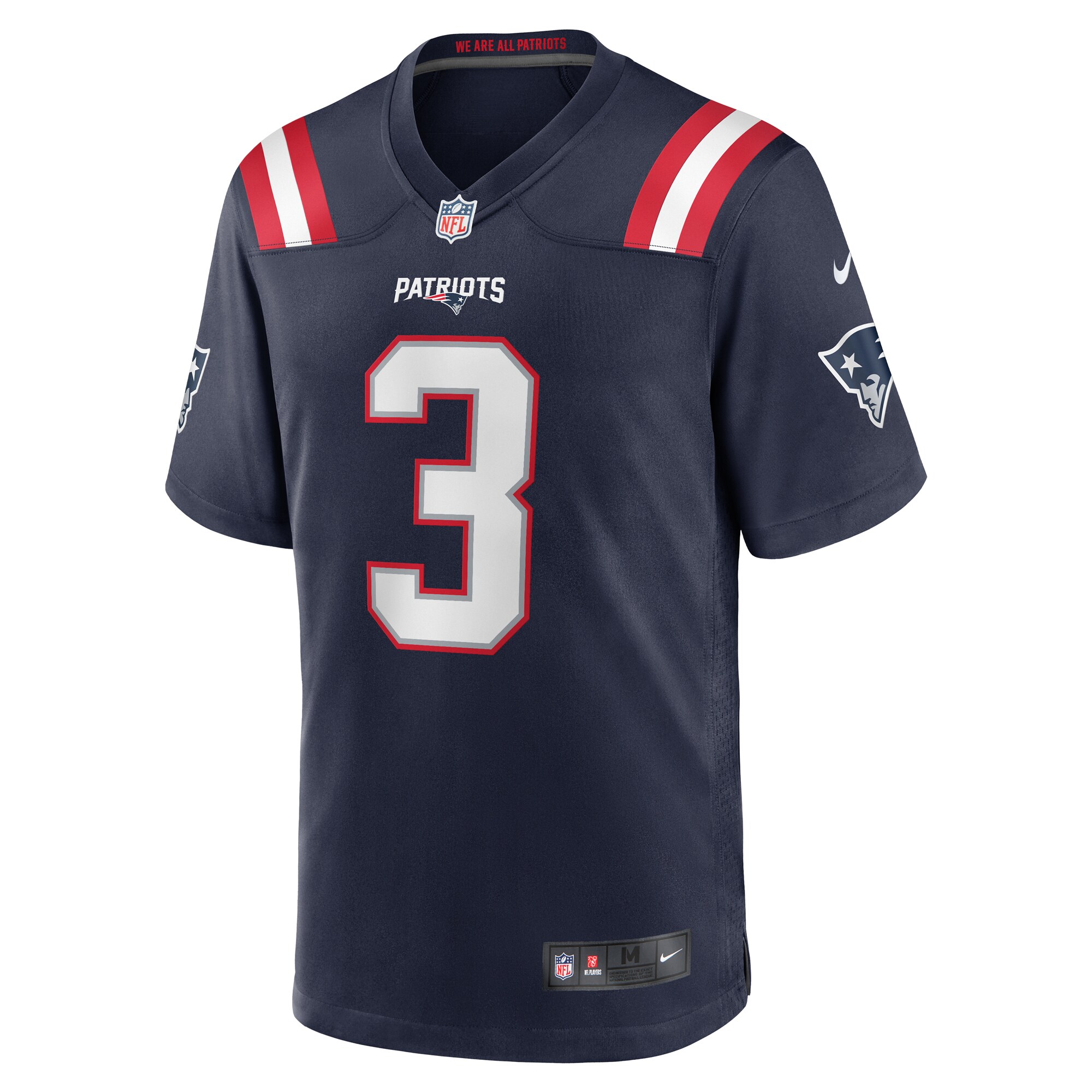 Demario Douglas New England Patriots Nike  Game Jersey -  Navy
