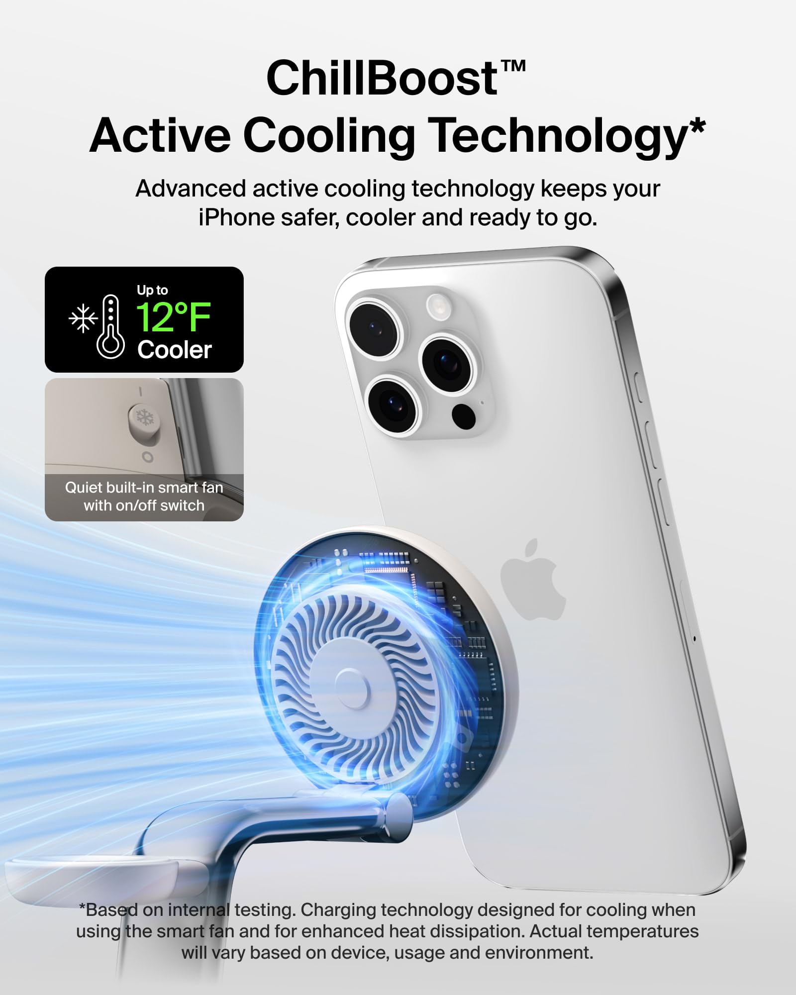 BELKIN MagSafe 3-in-1 Charging Station with Cooling Fan