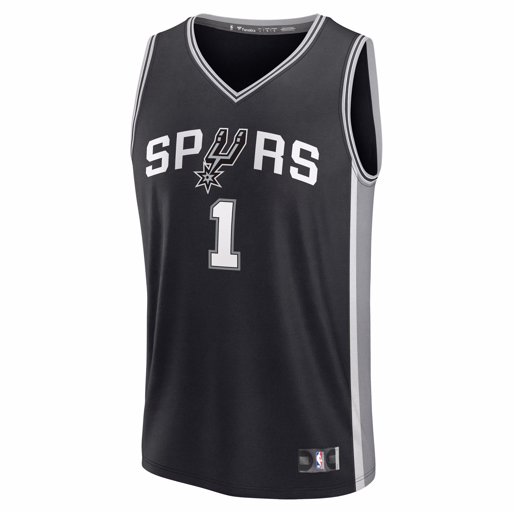 Victor Wembanyama San Antonio Spurs Fanatics Fast Break Replica Player Jersey - Icon Edition - Black