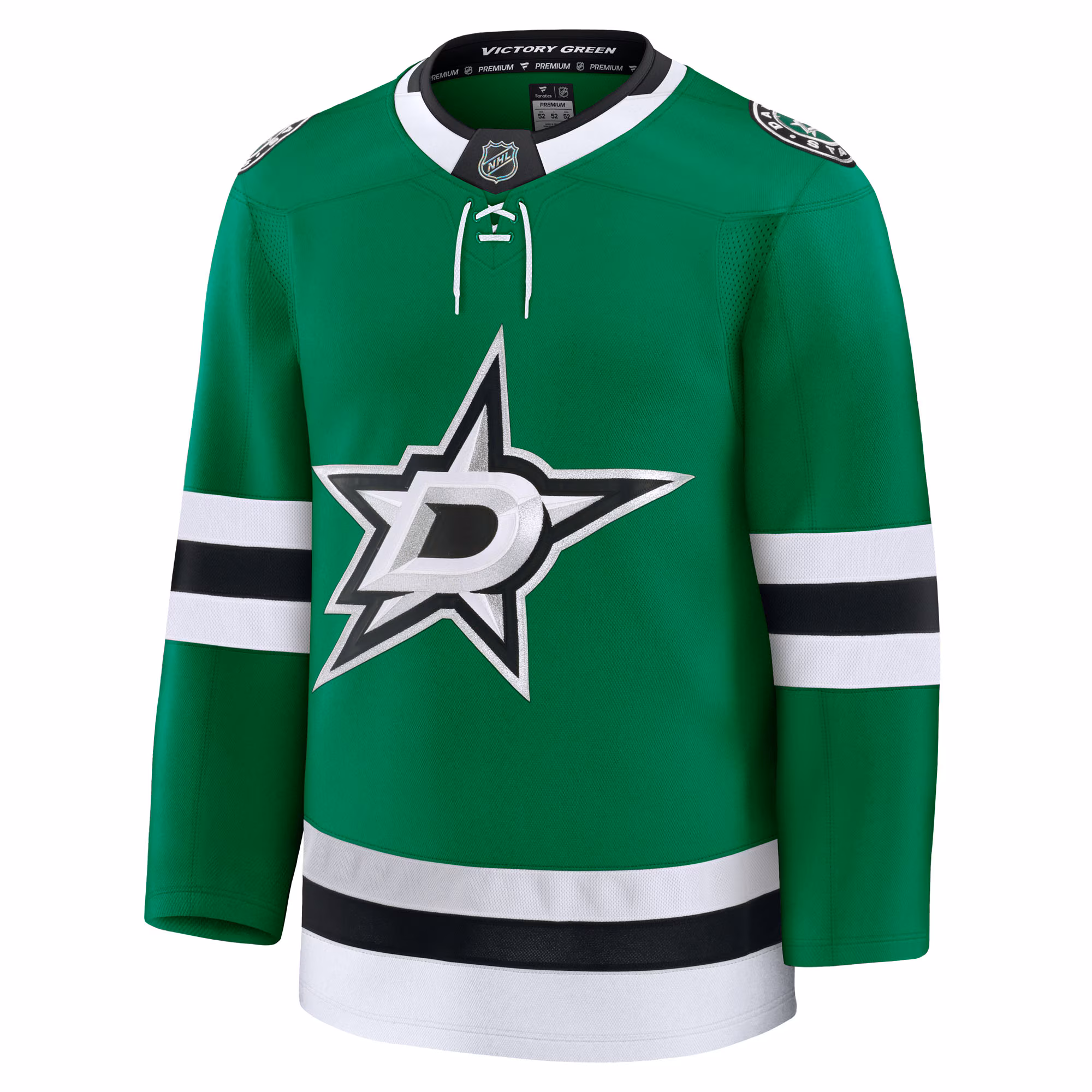 Dallas Stars Fanatics Home Premium Jersey - Kelly Green