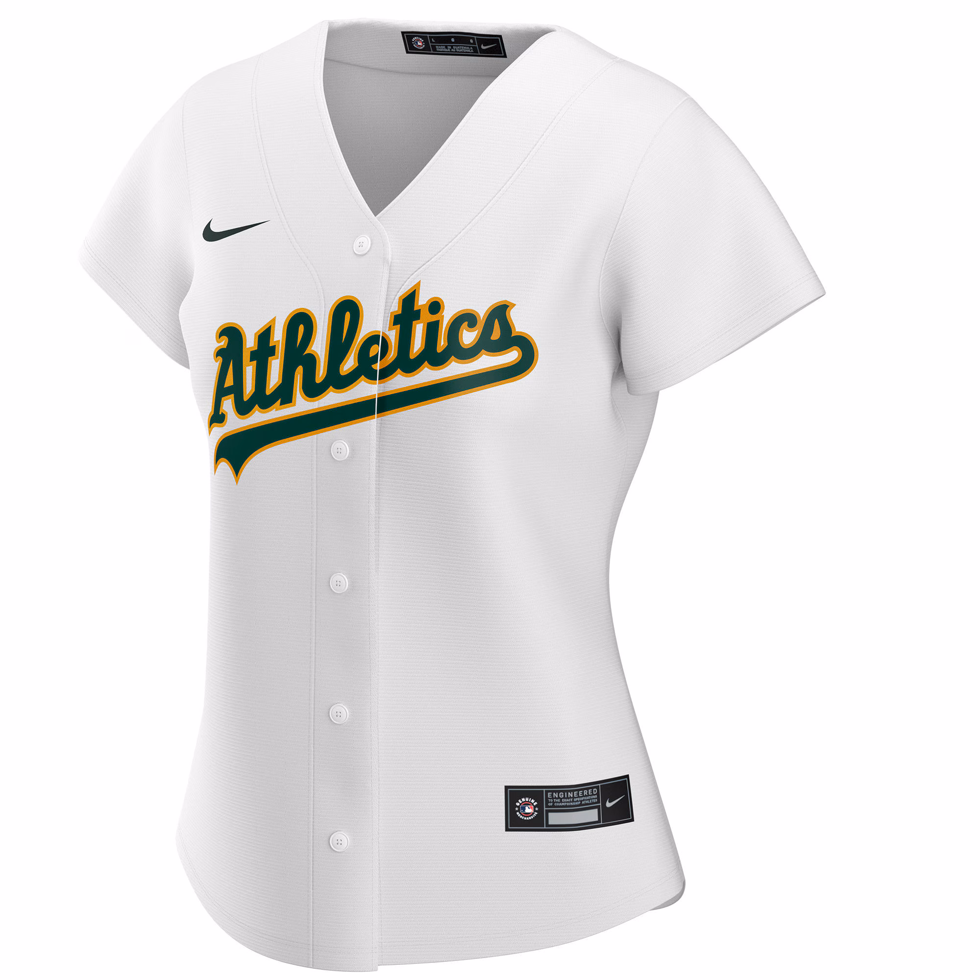 Athletics Nike Women's Home Replica Custom Jersey - White