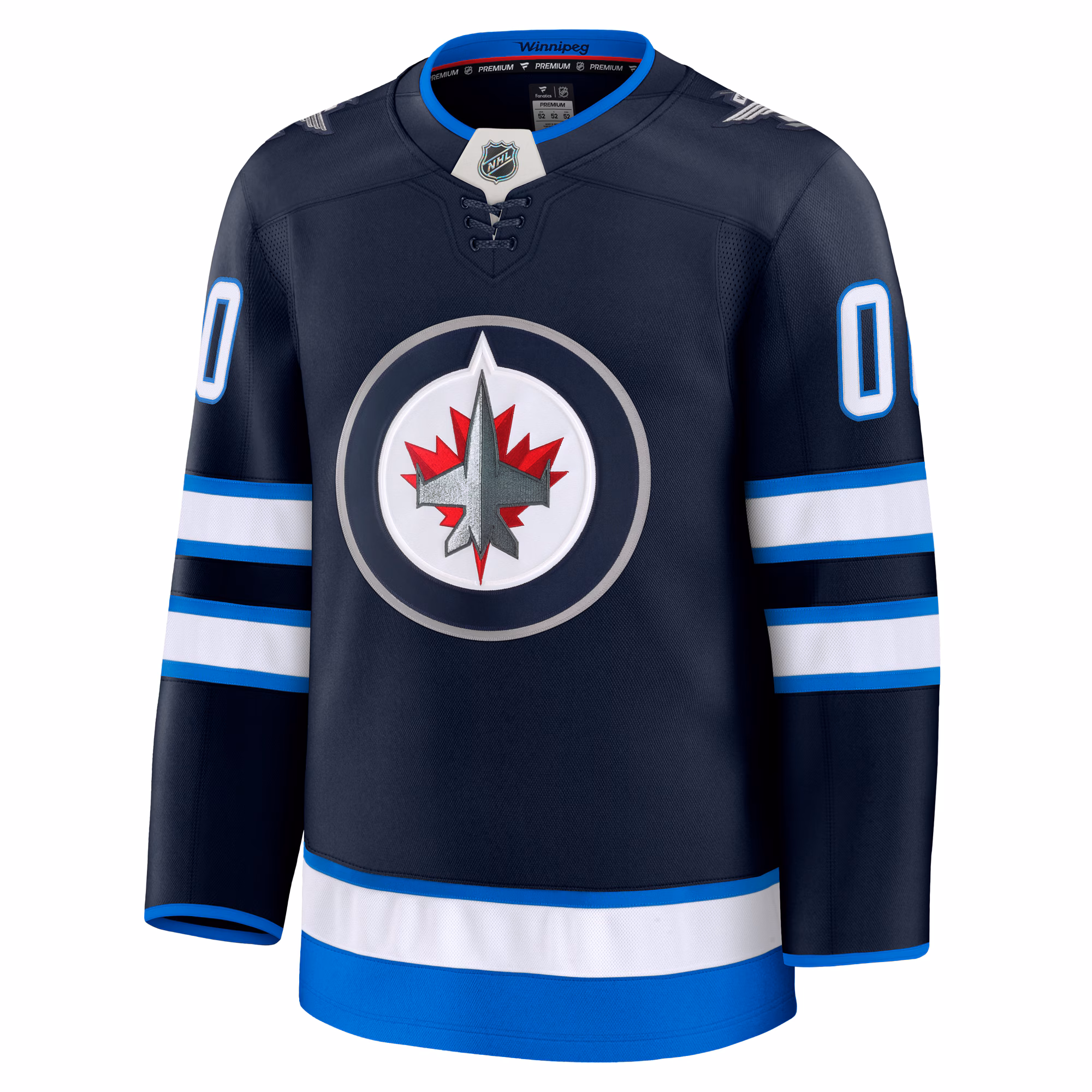 Winnipeg Jets Fanatics Home Premium Custom Jersey - Navy