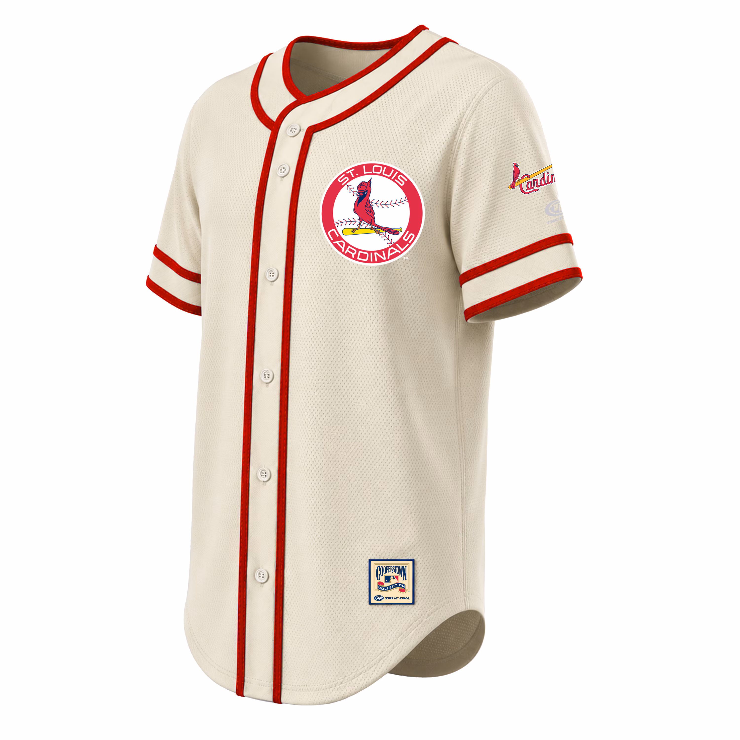 St. Louis Cardinals Stitches Throwback Fashion Jersey - Natural