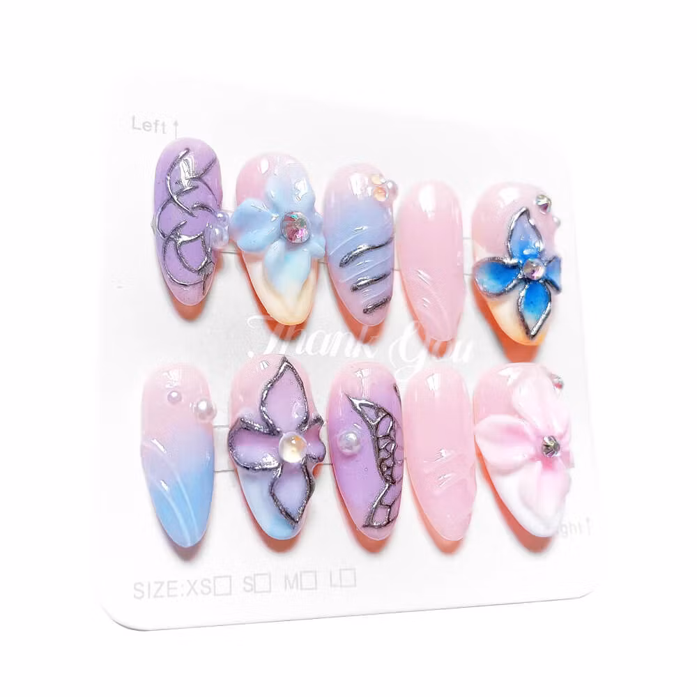 Sweet Petals Press On NailsSweet Petals Press On Nails - SAYEGIRLS