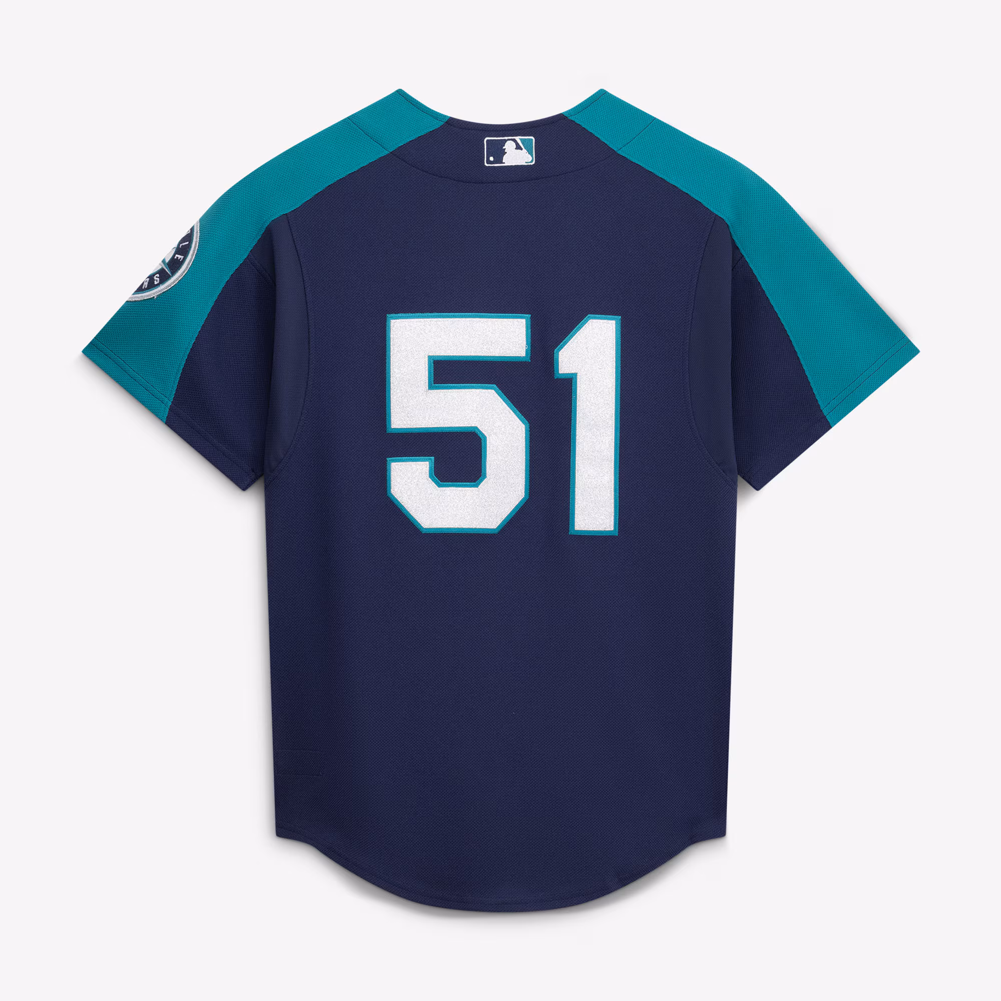 Ichiro Suzuki Seattle Mariners Mitchell & Ness 2006 Cooperstown Mesh Batting Practice Button-Up Jersey - Navy
