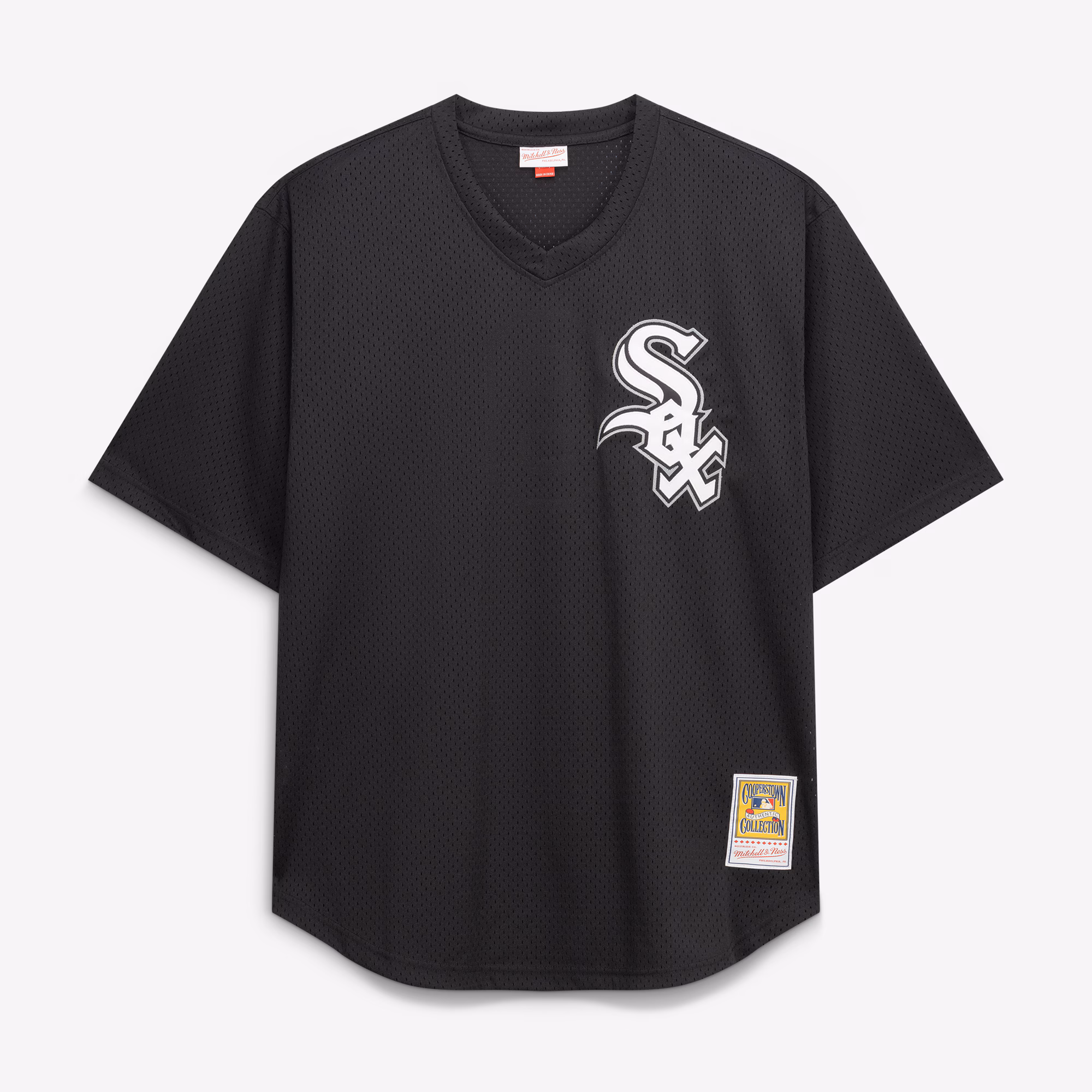 Bo Jackson Chicago White Sox Mitchell & Ness Cooperstown Collection Big & Tall Mesh Batting Practice Jersey - Black