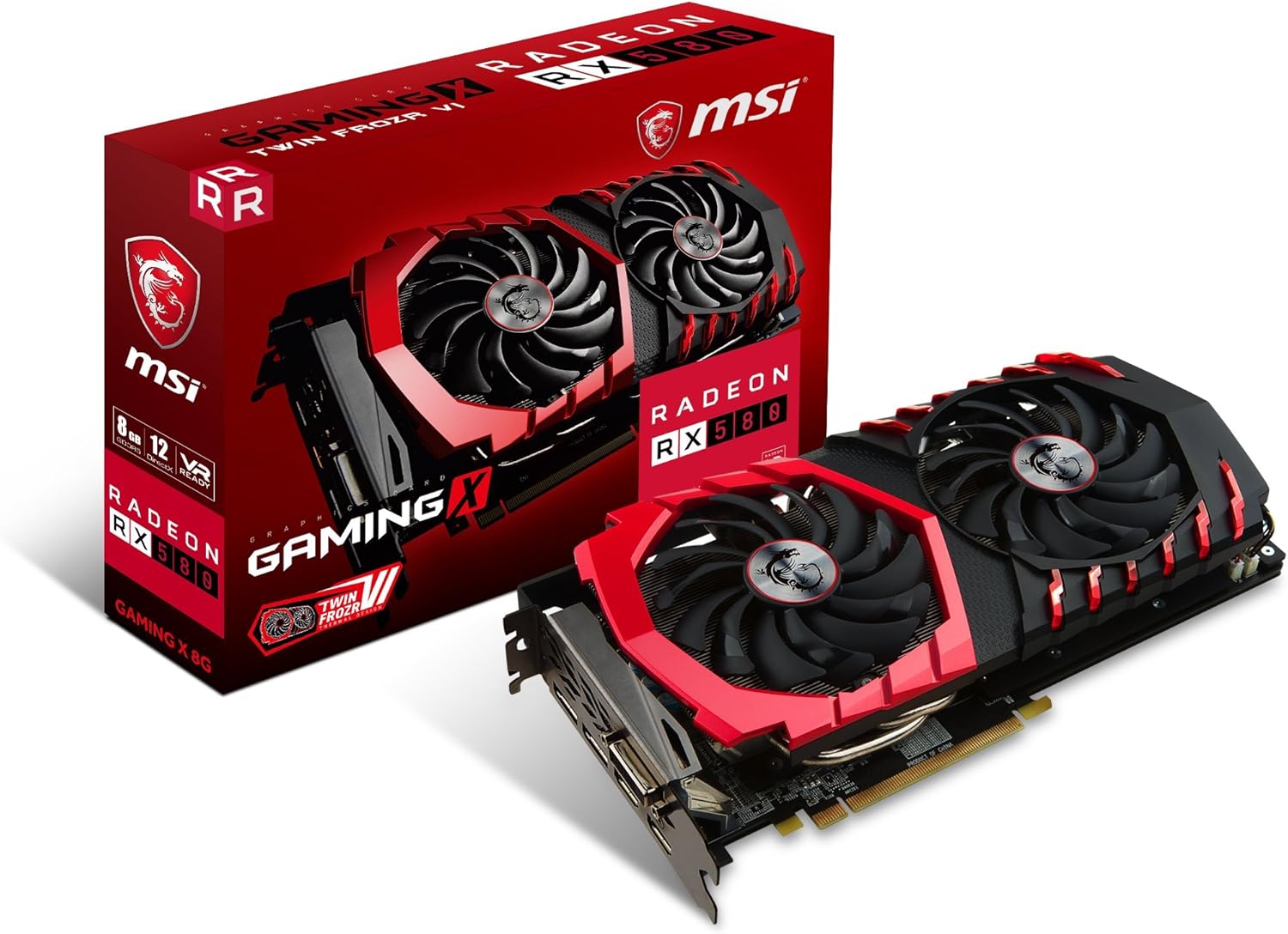 msi VGA Graphic Cards RX 580 Gaming X 8G