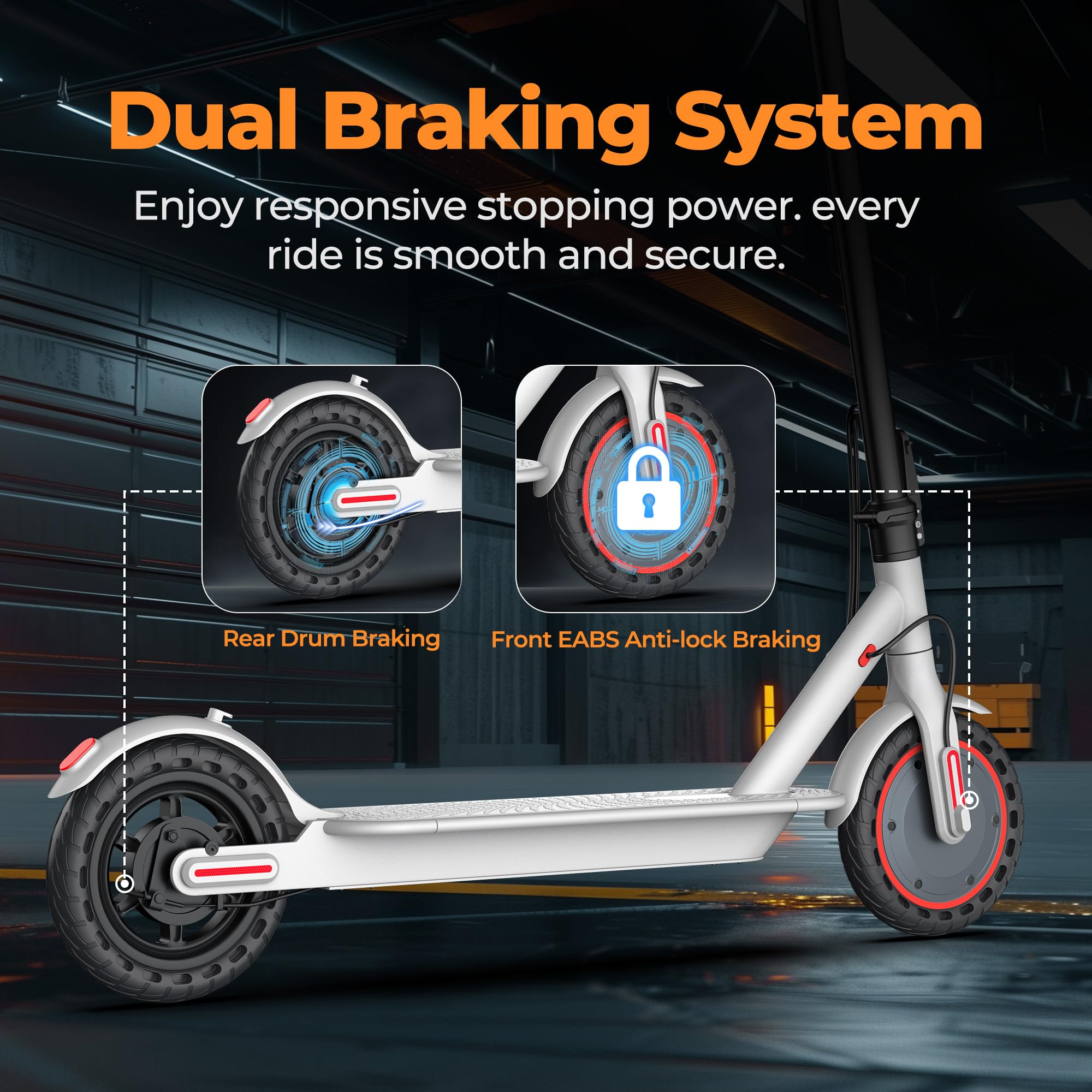 MAXSHOT Electric Scooter with Various Tire Sizes and Speeds
