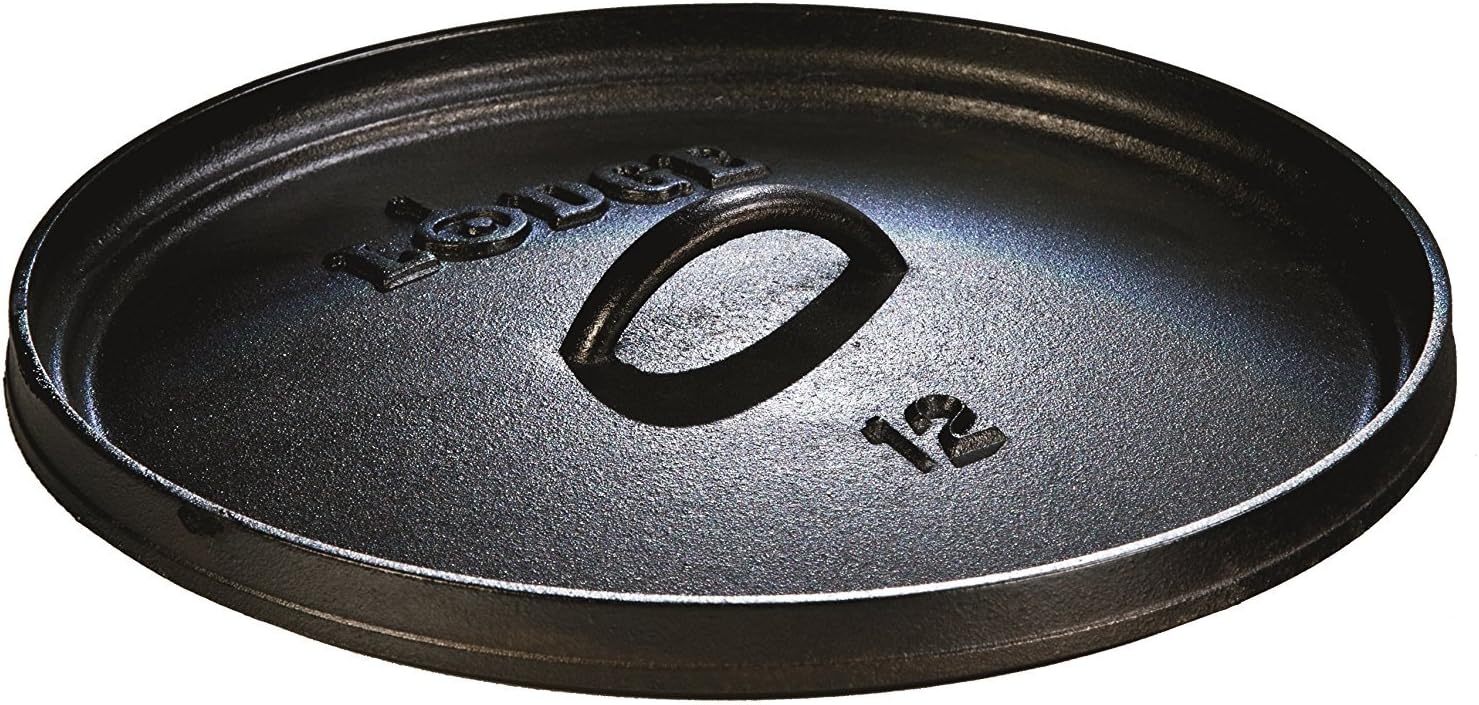 Lodge Seasoned Cast Iron Camp Dutch Oven with Lid - 8 Quart - Dual Handles - Seasoned Cast Iron Cookware with Steel Handle & Strong Lid for Heavy- Duty Camping Cookware