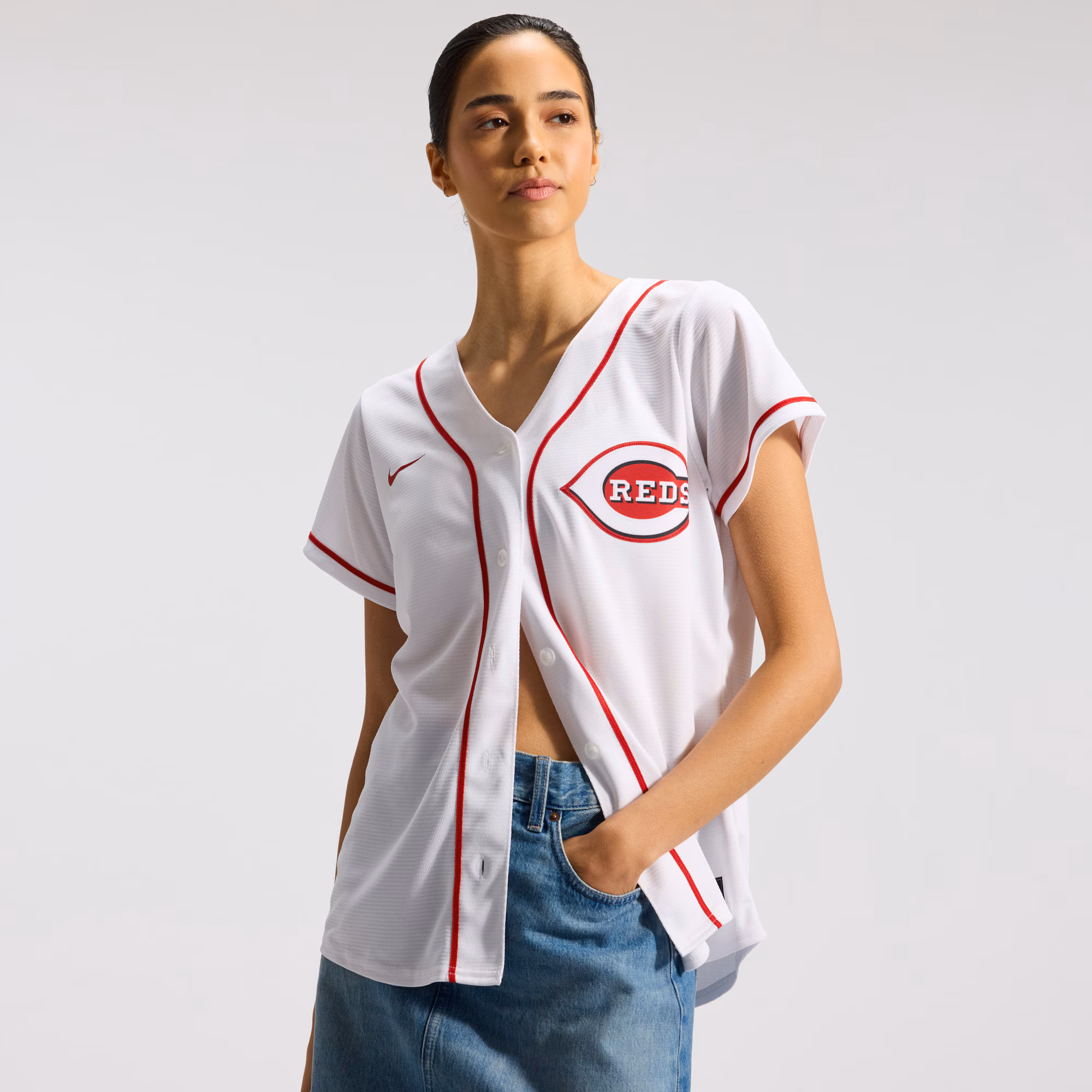 Elly De La Cruz Cincinnati Reds Nike Women's Home Replica Jersey - White