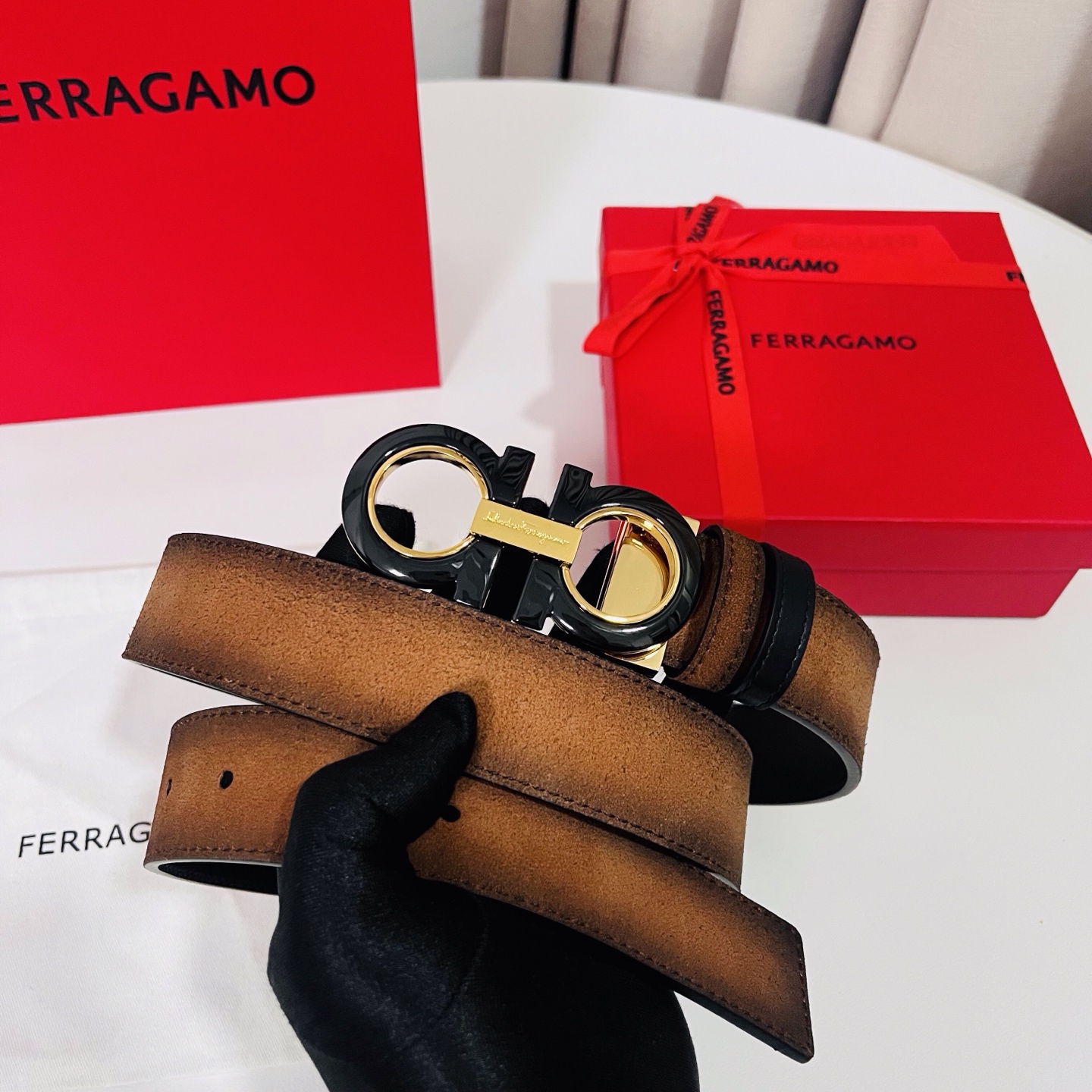 Ferragamo belt-80