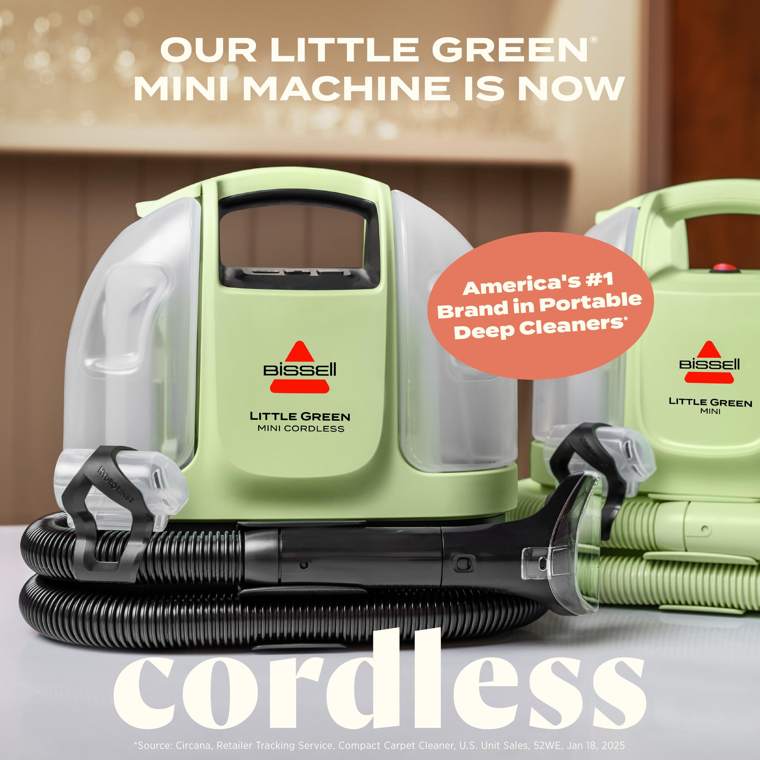 BISSELL Little Green Mini Cordless Carpet & Upholstery Cleaner