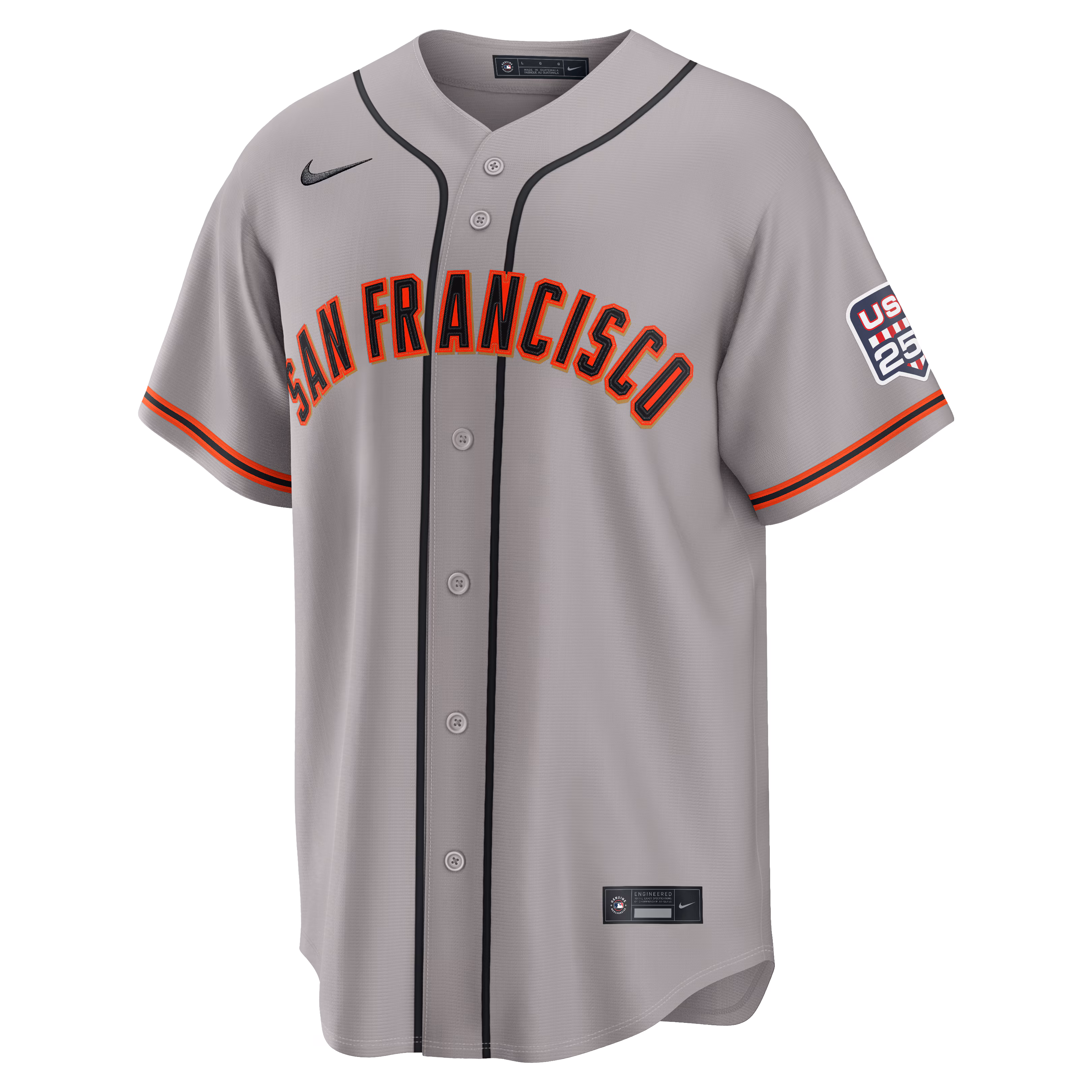 Fourth of July San Francisco Giants Jung Hoo Lee Nike Gray USA 250 Stadium Jersey