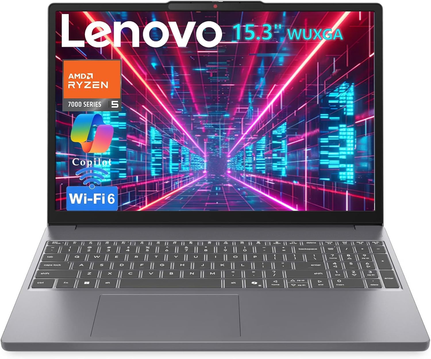 Lenovo 2026 Premium Bussiness Laptop, AMD 6-Core Ryzen 5 7535HS (Beat i7-1355U), 24GB DDR5, 1TB PCIe SSD, Radeon 660M Graphics, 15