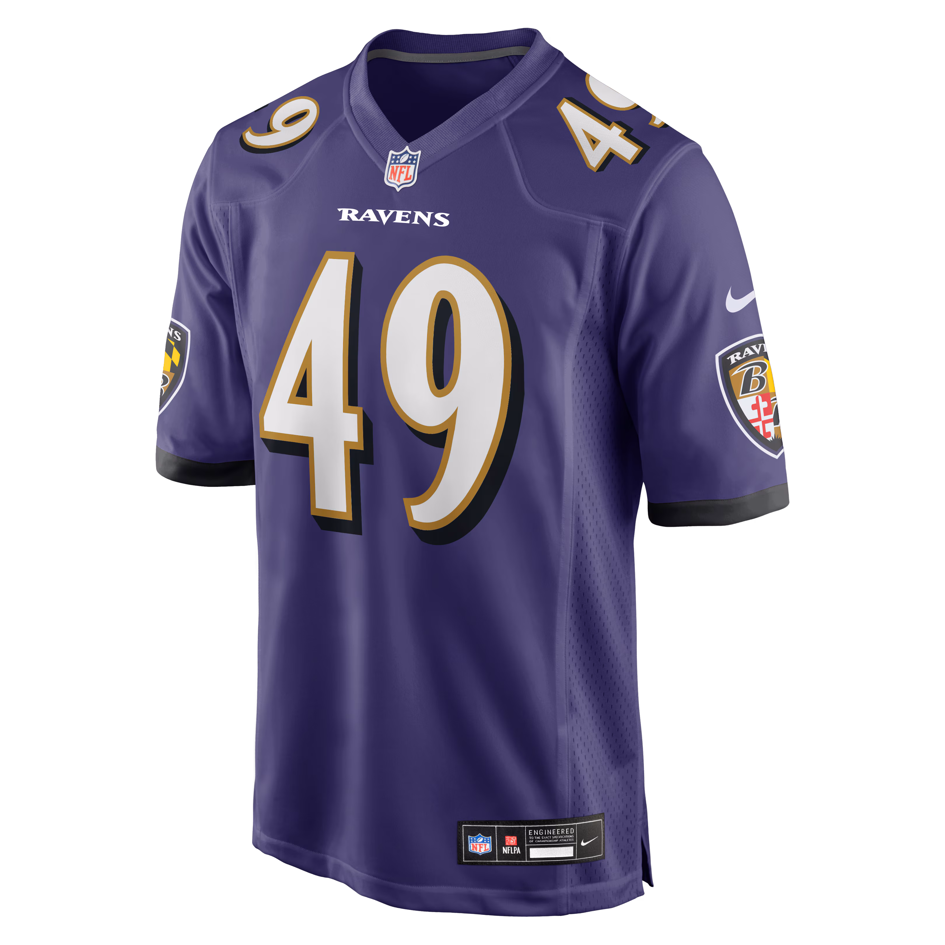 Jay Higgins IV Baltimore Ravens Nike Team Game Jersey -  Purple