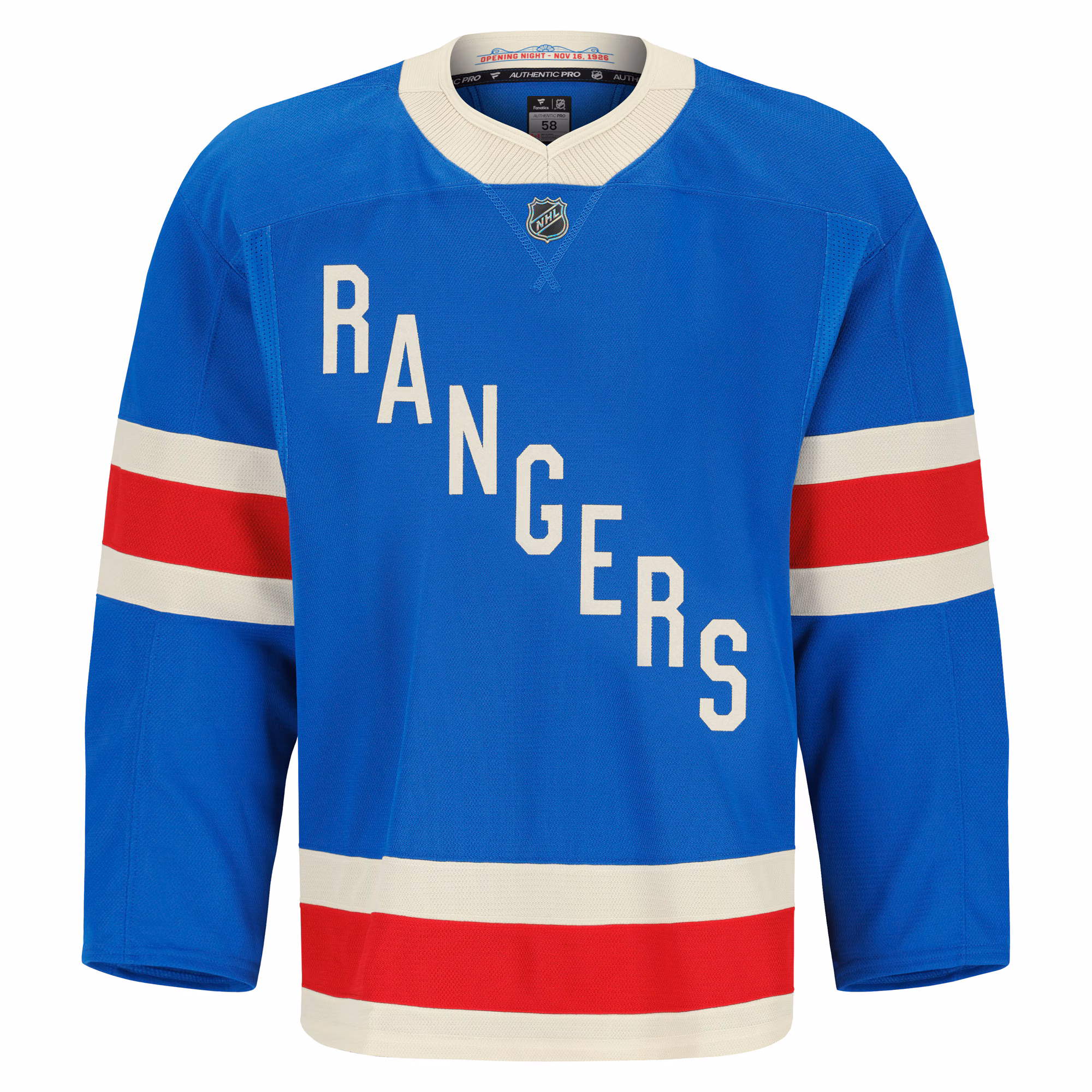 New York Rangers Fanatics Centennial Authentic Pro Jersey - Blue
