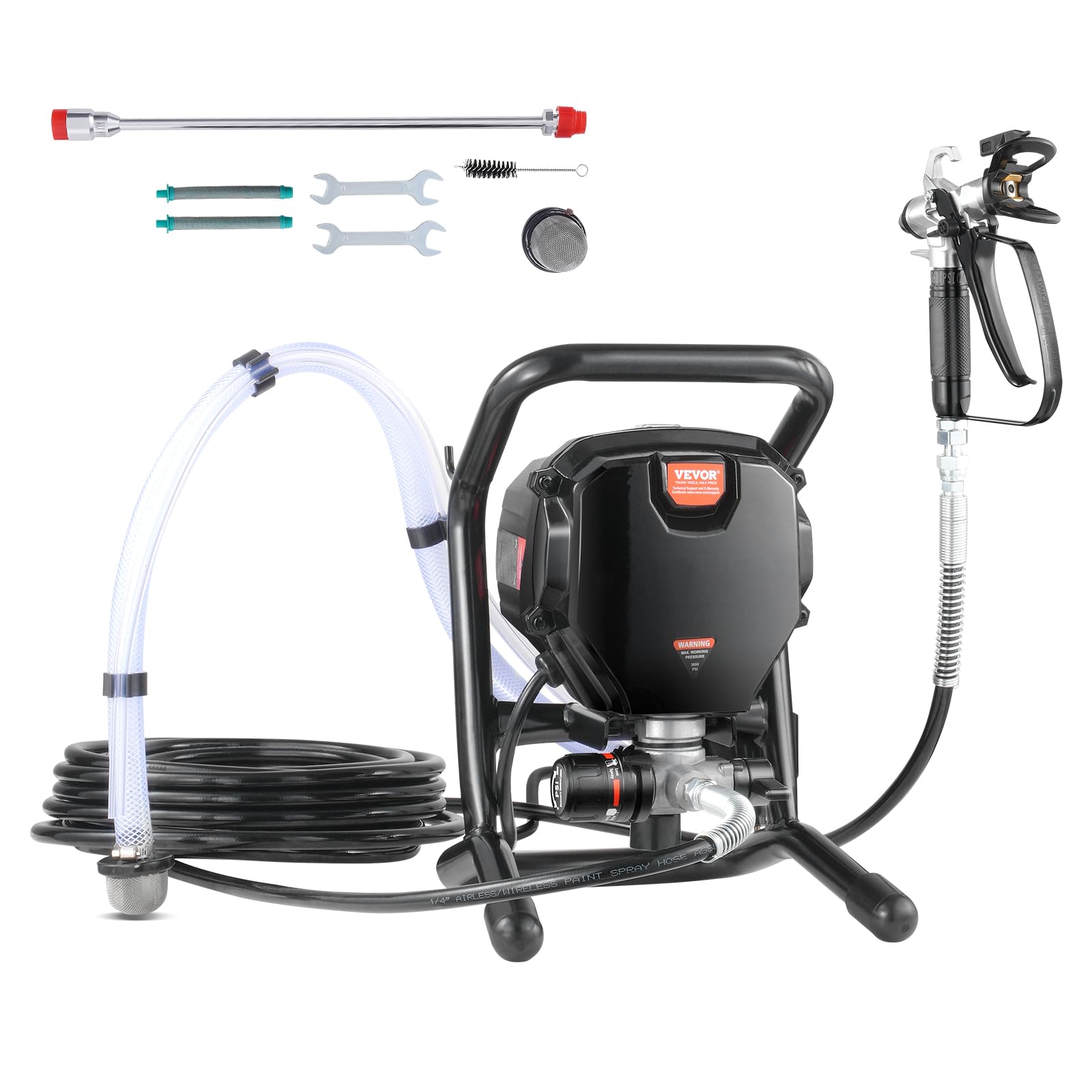 VEVOR 750W Electric Airless Paint Sprayer - 3000PSI