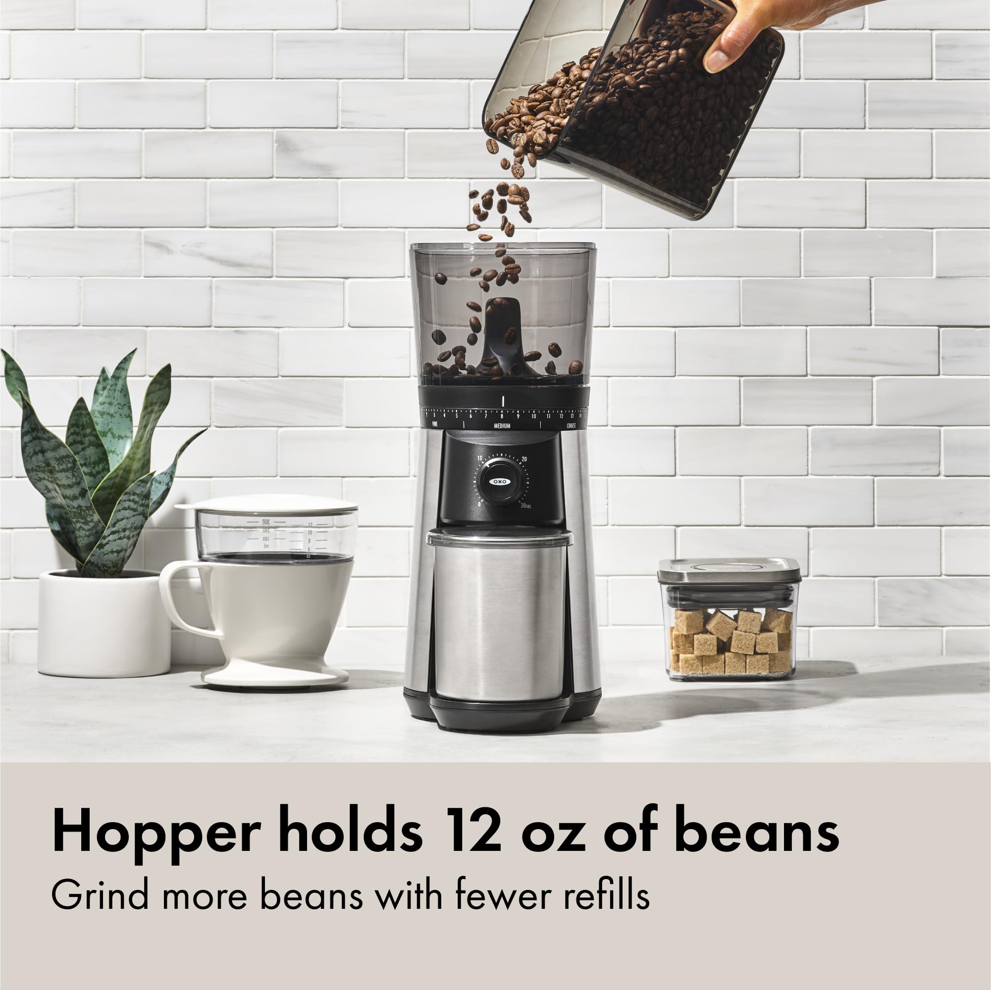 OXO Brew Conical Burr Coffee Grinder - Stainless Steel