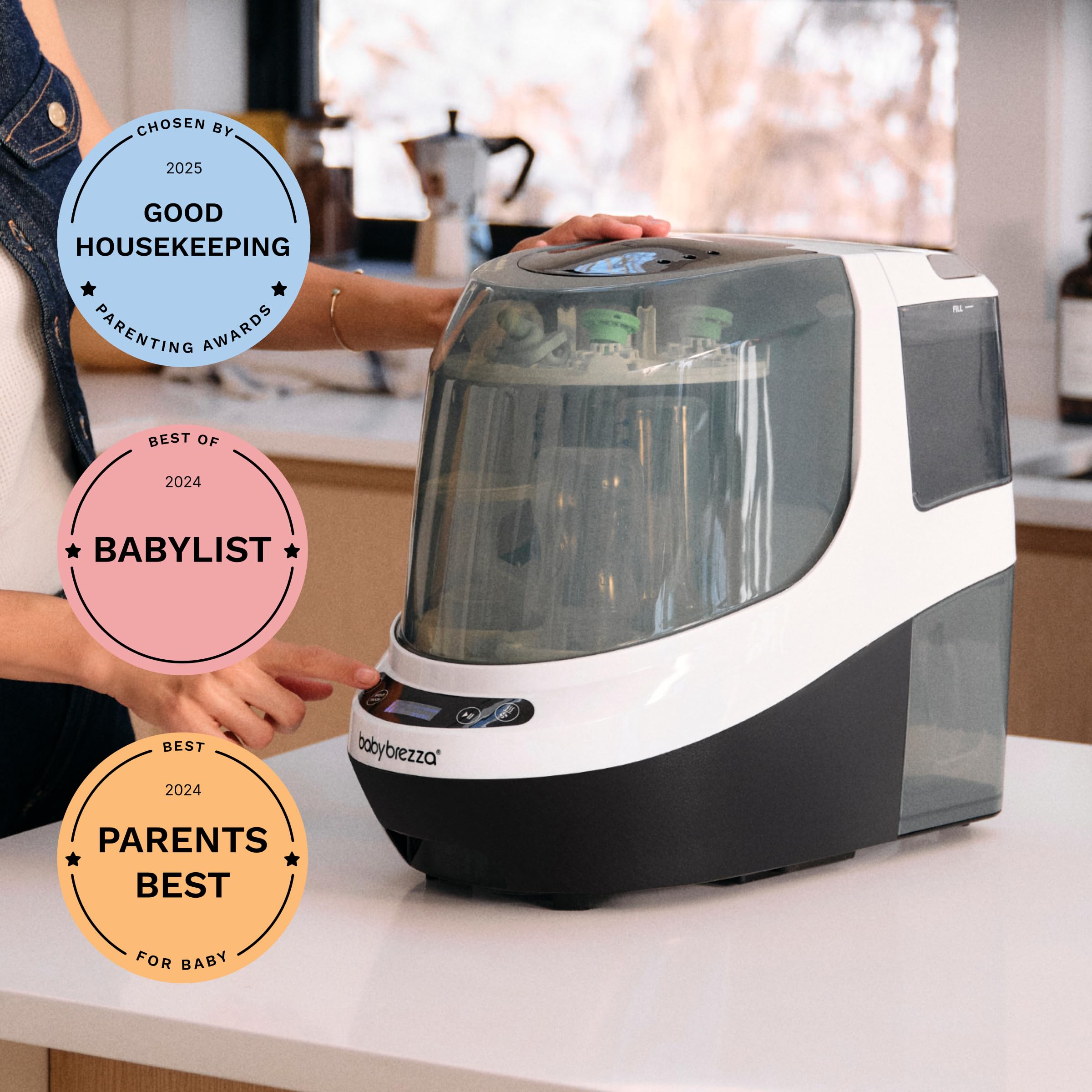 BABY BREZZA Baby Bottle Washer Pro - Sterilizer & Dryer Combo