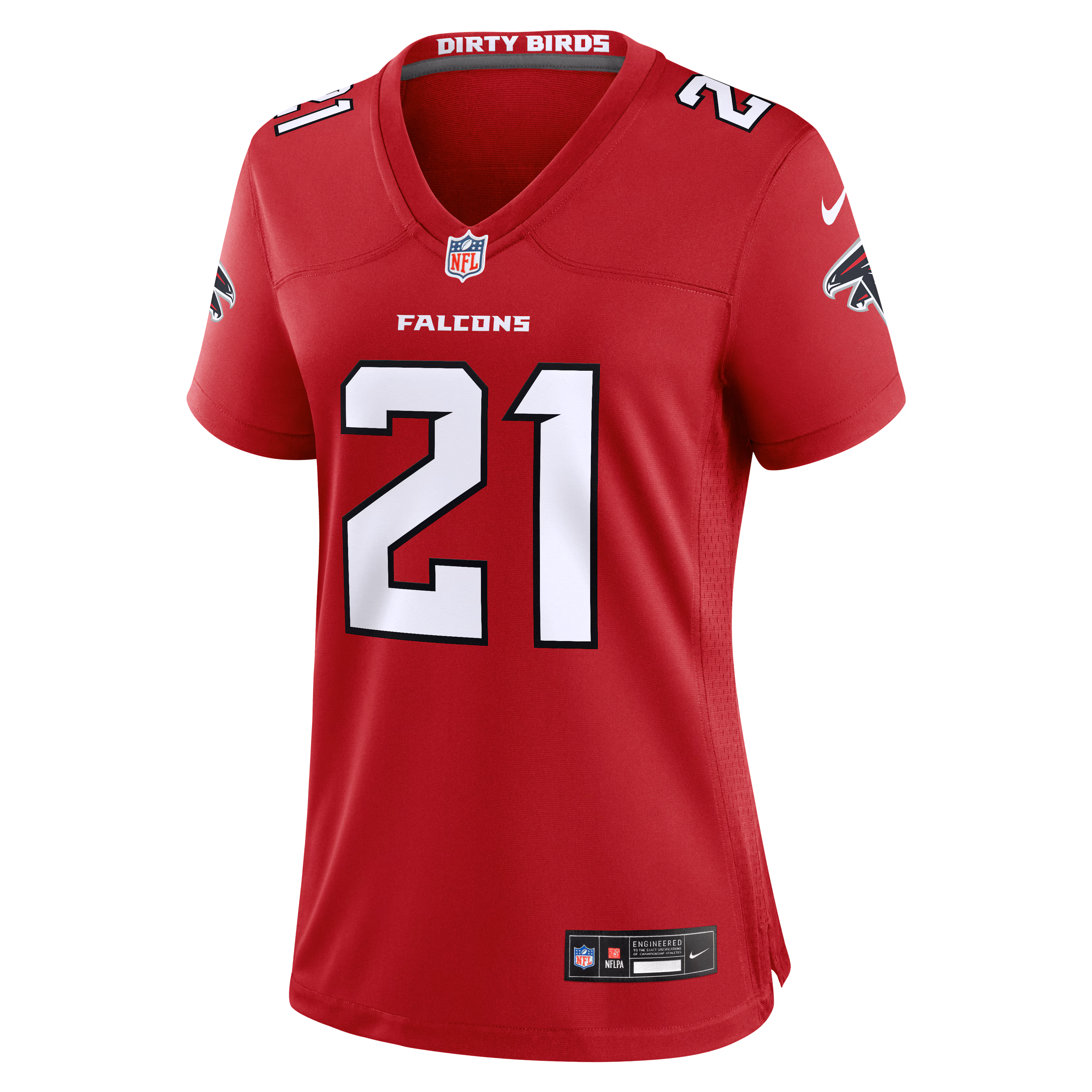 Deion Sanders Atlanta Falcons Nike Women's Retired Player Game Jersey - Red