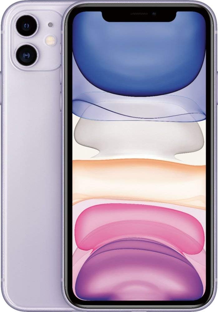 Apple iPhone 11, US Version, 64GB, Purple - T-Mobile (Renewed)