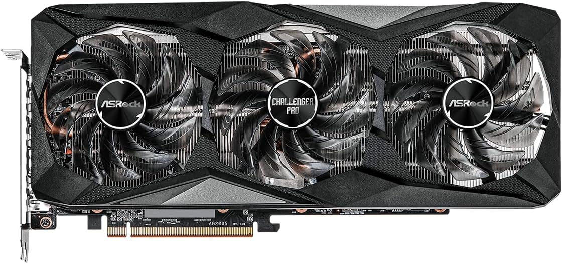 ASRock AMD Radeon RX 6750 XT Challenger Pro 12GB OC GDDR6 192-bit 0dB Silent Cooling Graphics Card 7680 x 4320 DisplayPort HDMI Overclocked 18 Gbps