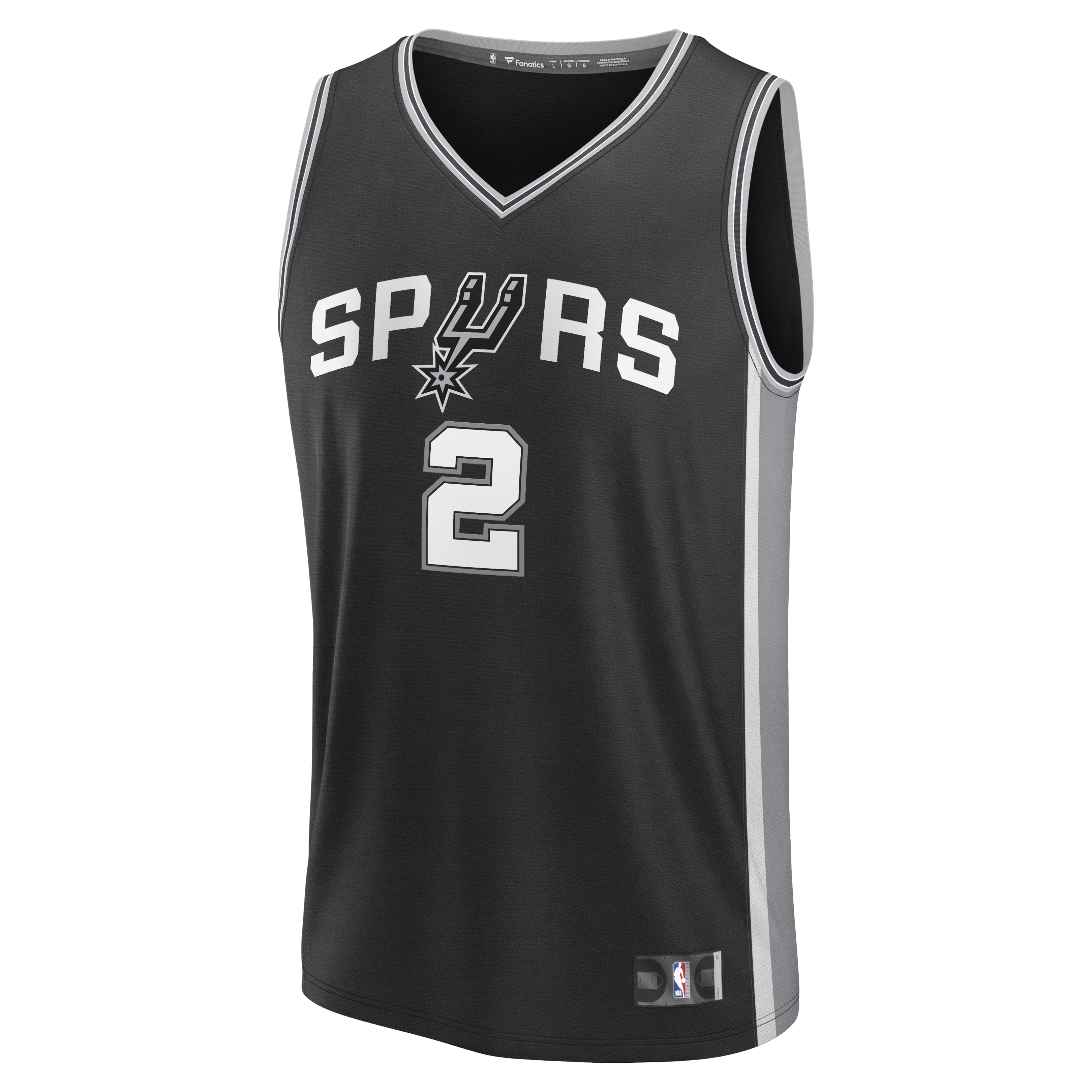 Dylan Harper San Antonio Spurs Fanatics Fast Break Jersey - Black - Icon Edition