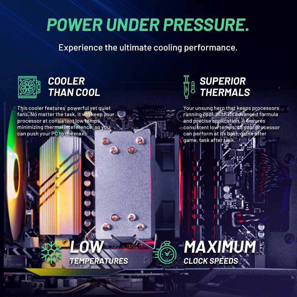 Skytech Nebula Gaming PC Desktop, Ryzen 5 5600 3.5 Ghz (4.4GHz Turbo Boost), NVIDIA RTX 3050 (6GB) 6GB GDDR6, 1TB SSD, 16GB DDR4 RAM 3200, 650W Gold PSU, Wi-Fi, Win 11 Home