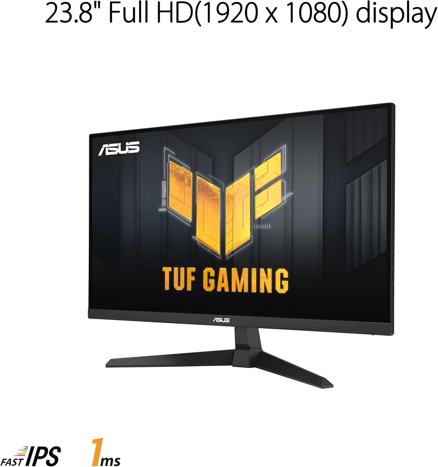 ASUS TUF Gaming 24” (23.8 inch viewable) 1080P Monitor (VG249Q3A) - Full HD, 180Hz, 1ms, Fast IPS, Extreme Low Motion Blur, FreeSync Premium, Speakers, DisplayPort, HDMI, Variable Overdrive, 99% sRGB