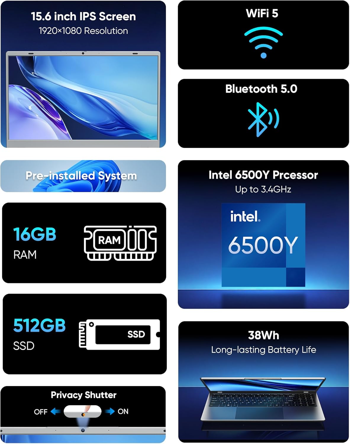 Laptop Computer, 15.6