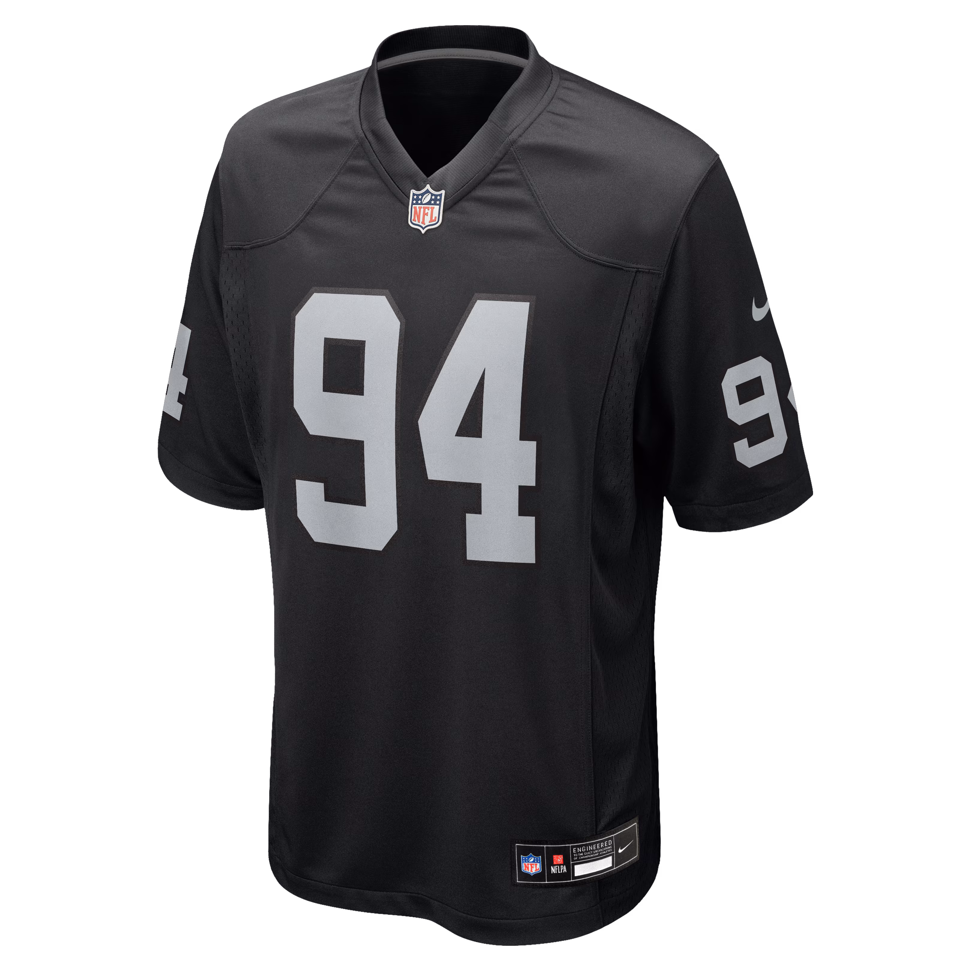 Christian Wilkins Las Vegas Raiders Nike Team Game Jersey -  Black