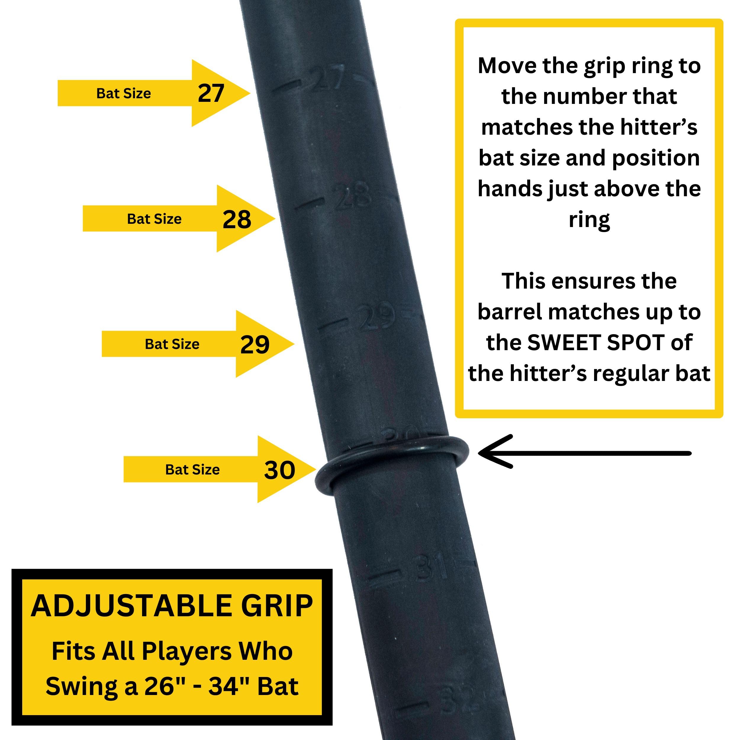 ROPE BAT Original Patented Swing Trainer with 12 Soft Balls