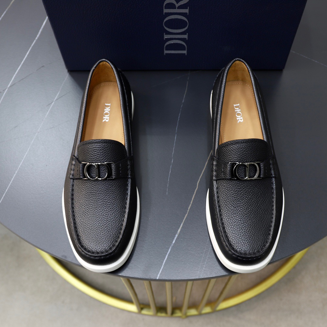 Dior men's leather shoes-22