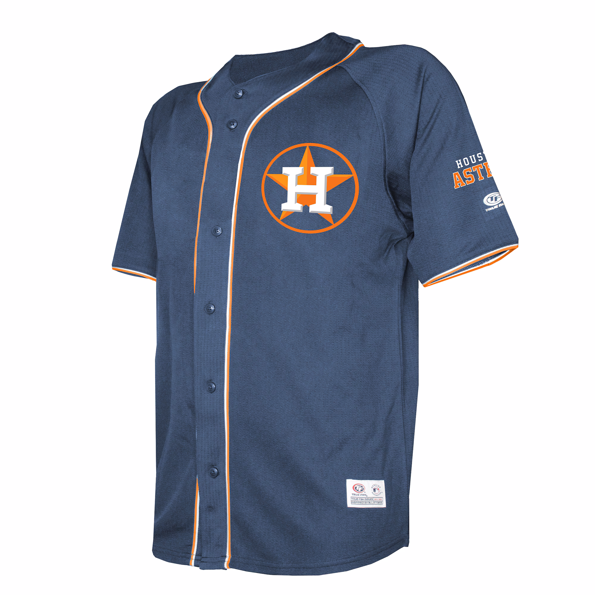 Houston Astros Stitches Team Color Full-Button Fashion Jersey - Navy