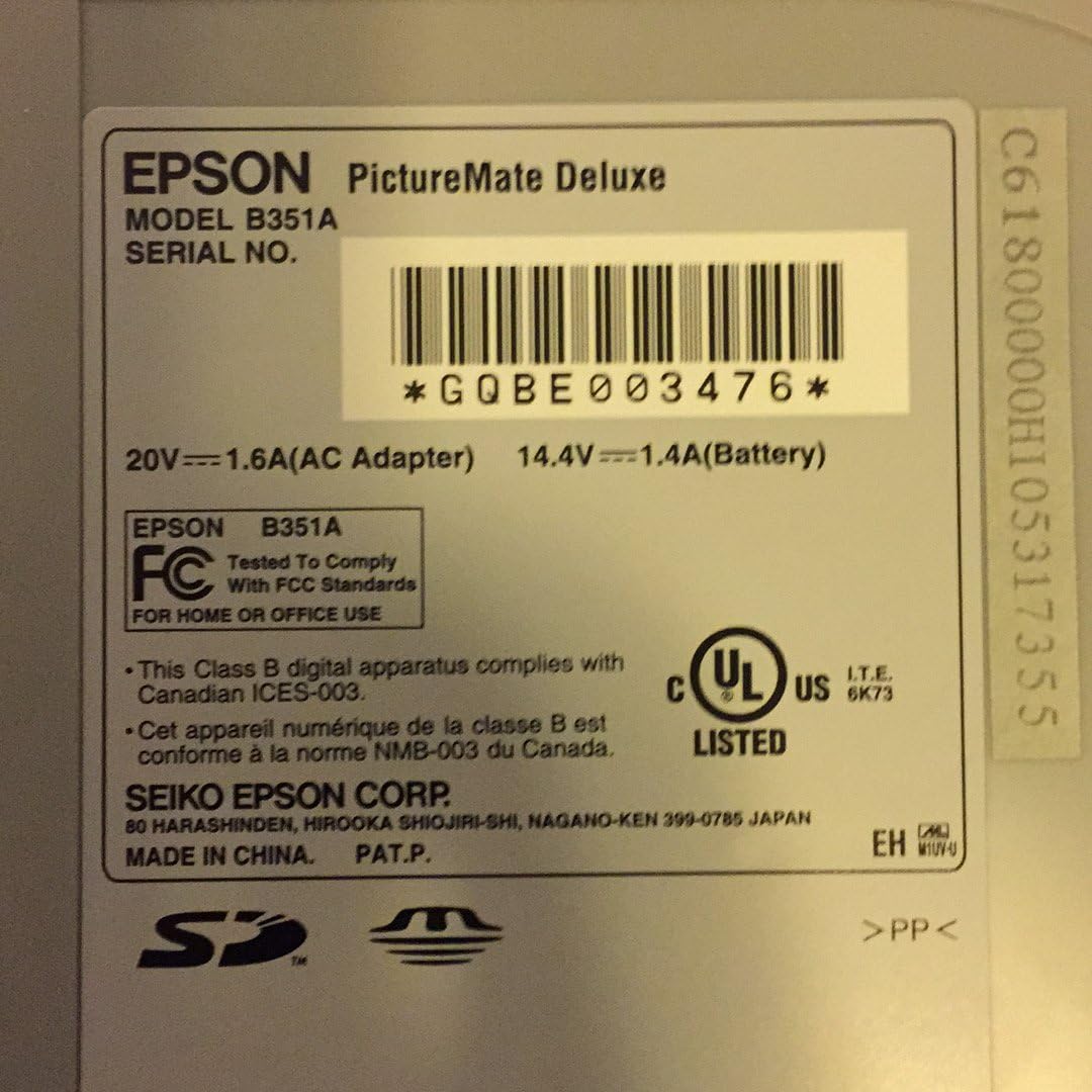 Epson PictureMate Personal Photo Printer