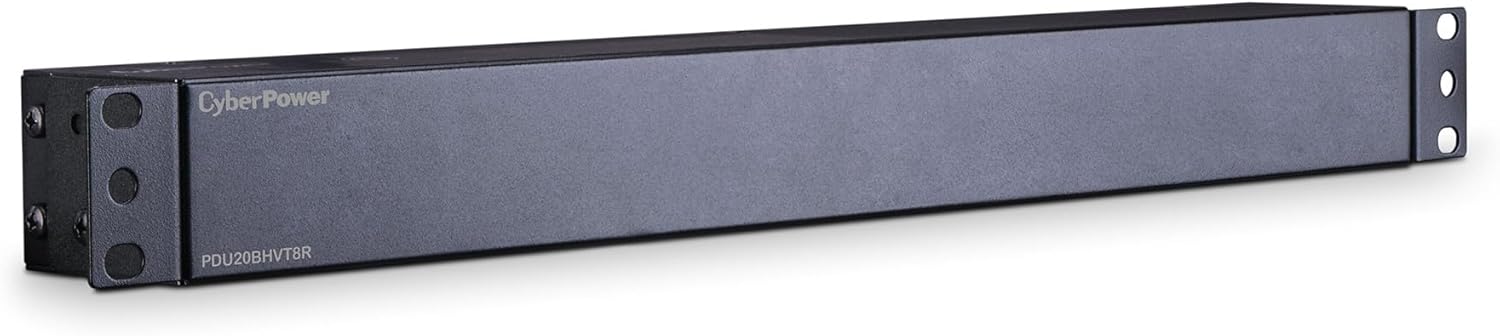 CyberPower PDU20BHVT8R Basic PDU, 200-230V/20A, 8 Outlets, 1U Rackmount