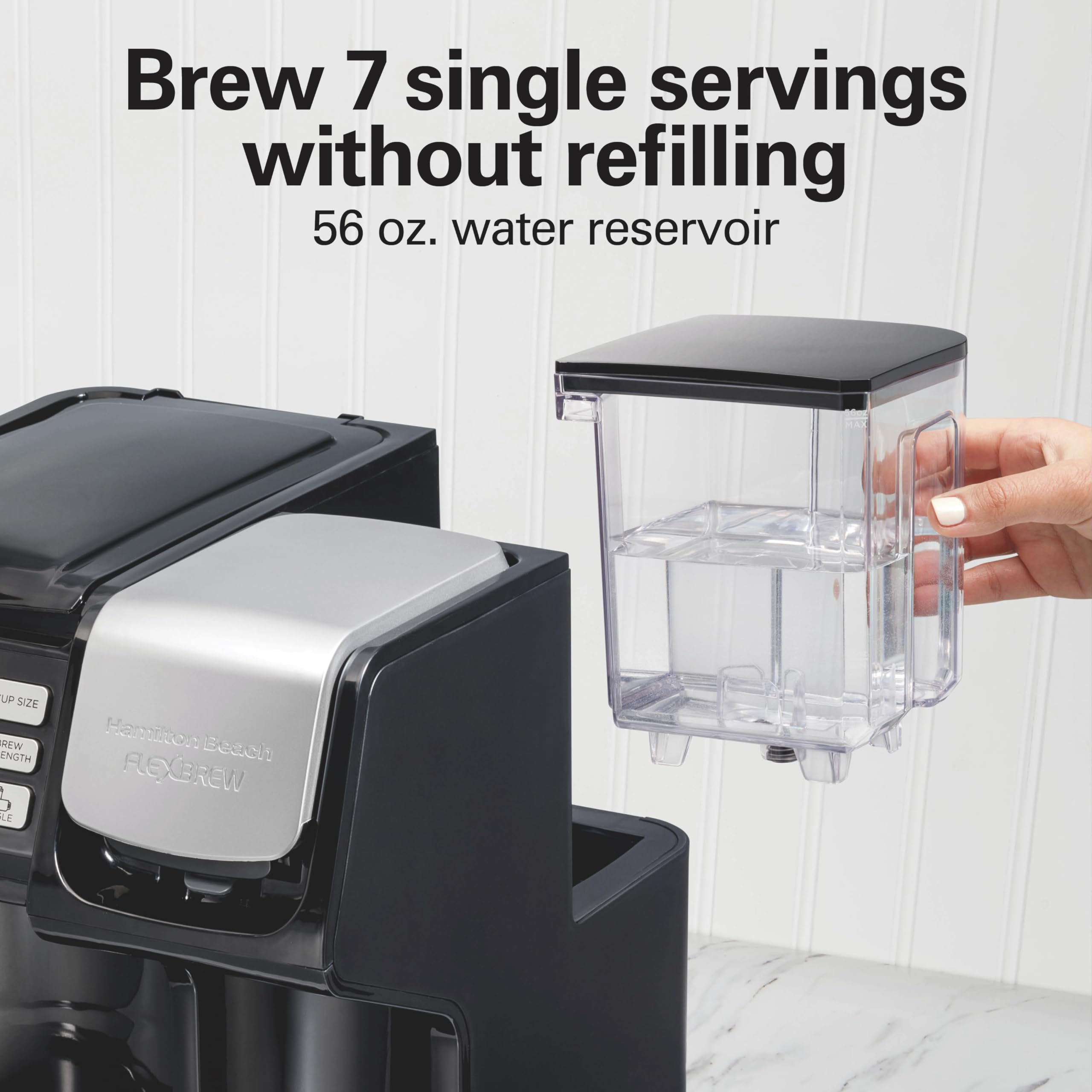 HAMILTON BEACH FlexBrew Trio Coffee Maker - K-Cup & Ground Compatible