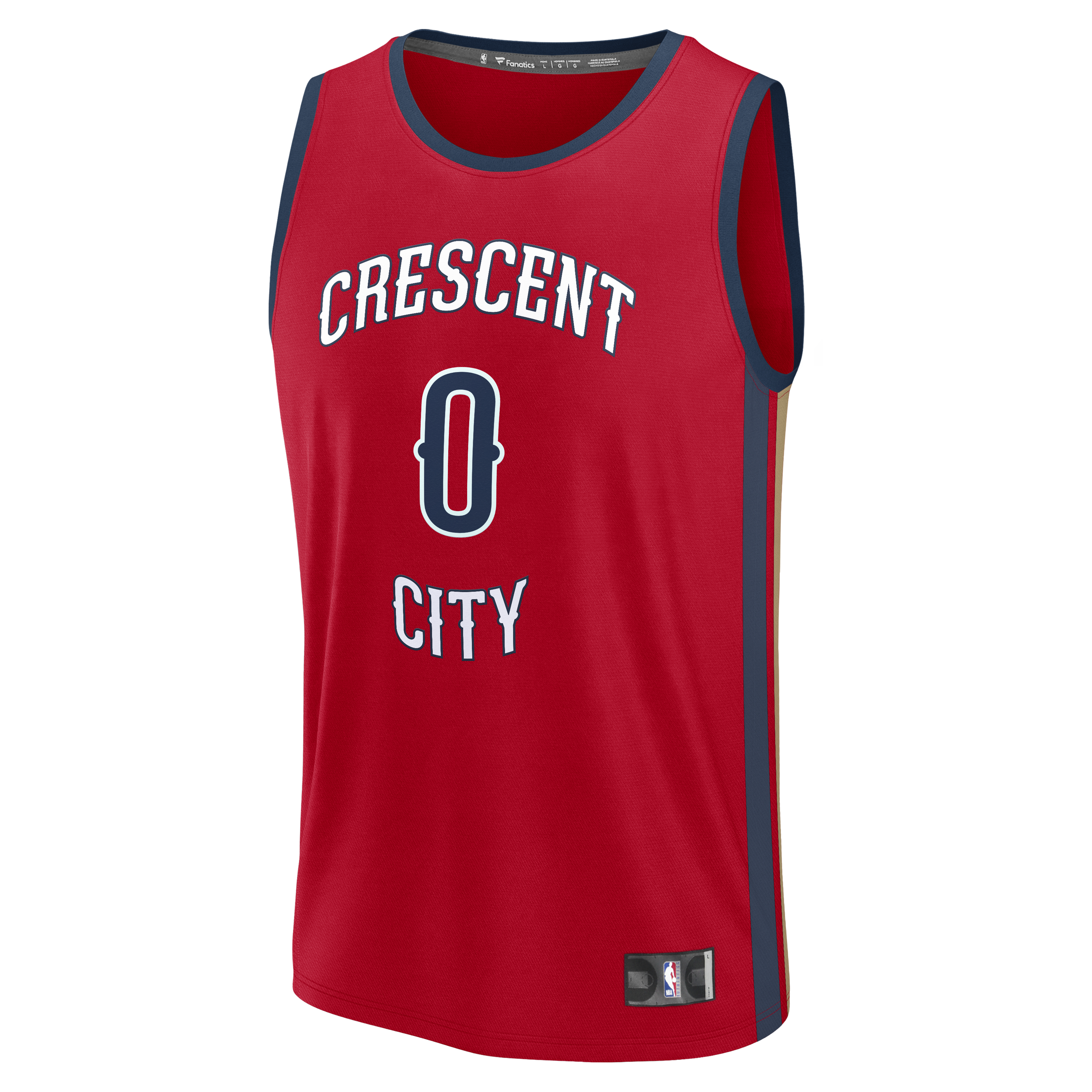 Jeremiah Fears New Orleans Pelicans Fanatics Fast Break Replica Player Jersey - Statement Edition - Red