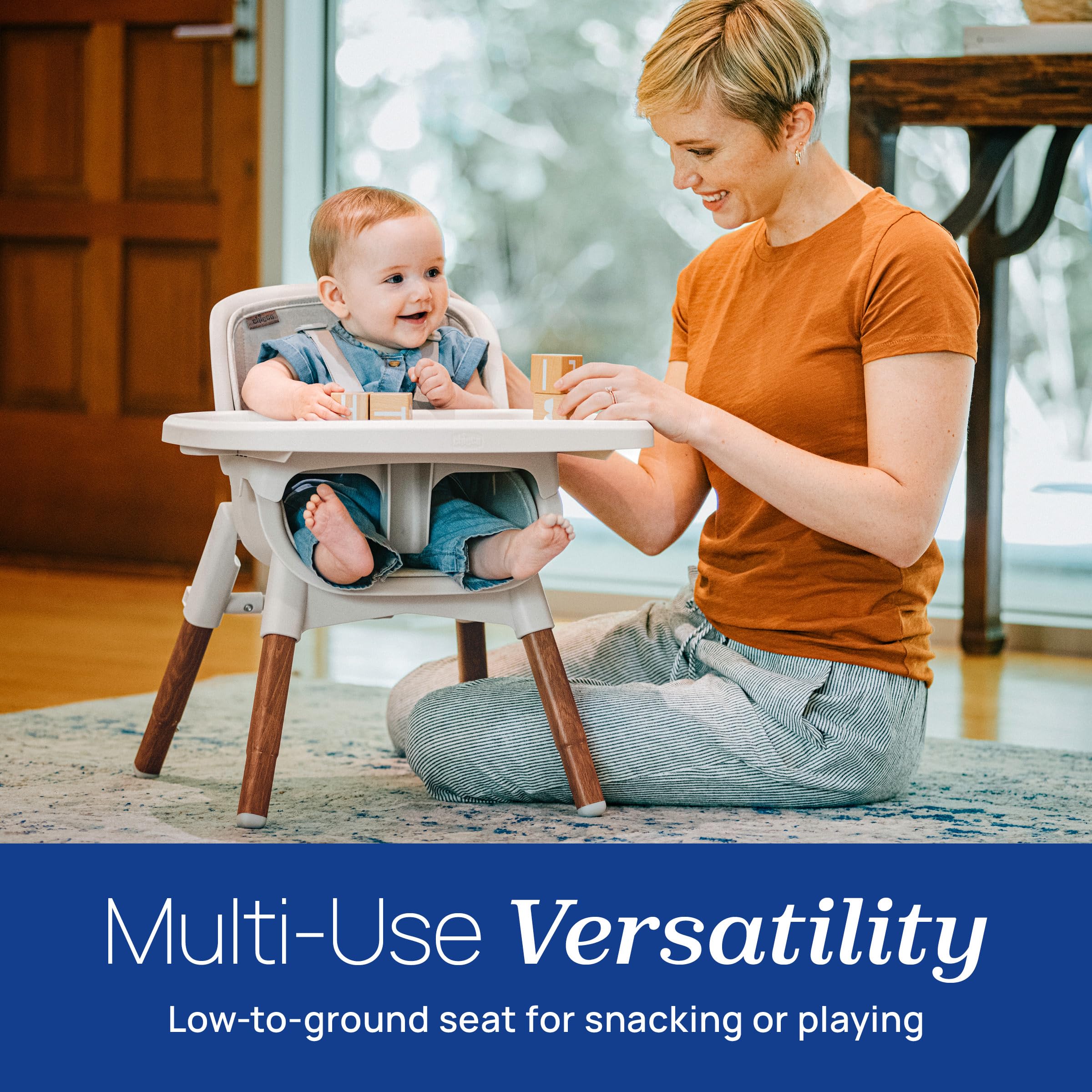 CHICCO Zest LE 4-in-1 Folding High Chair and Stool
