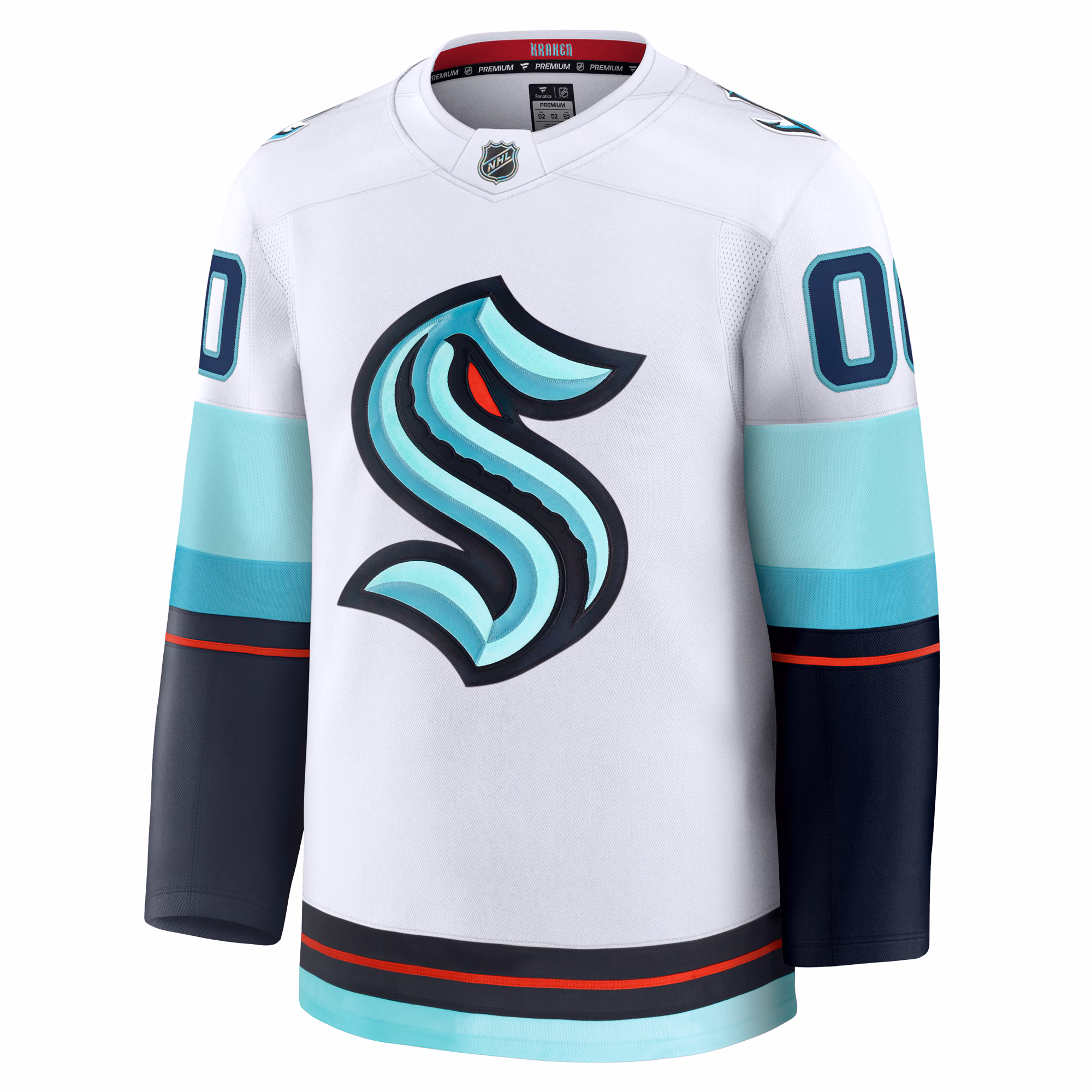 Seattle Kraken Fanatics Away Premium Custom Jersey - White