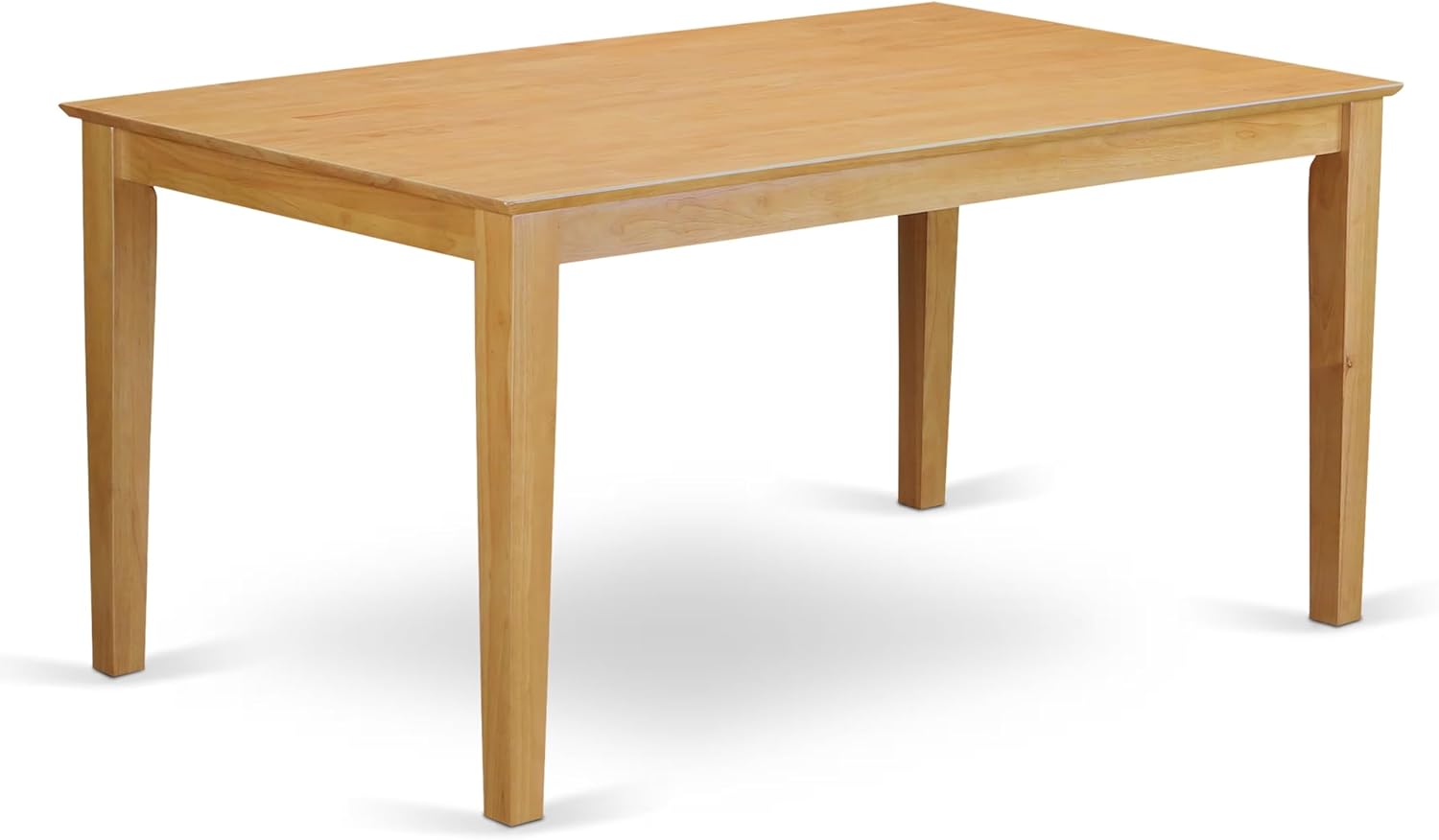East West Furniture CANO7-OAK-W 7 Piece Dining Table Set Consist of a Rectangle Kitchen Table and 6 Dining Room Chairs, 36x60 Inch, Oak
