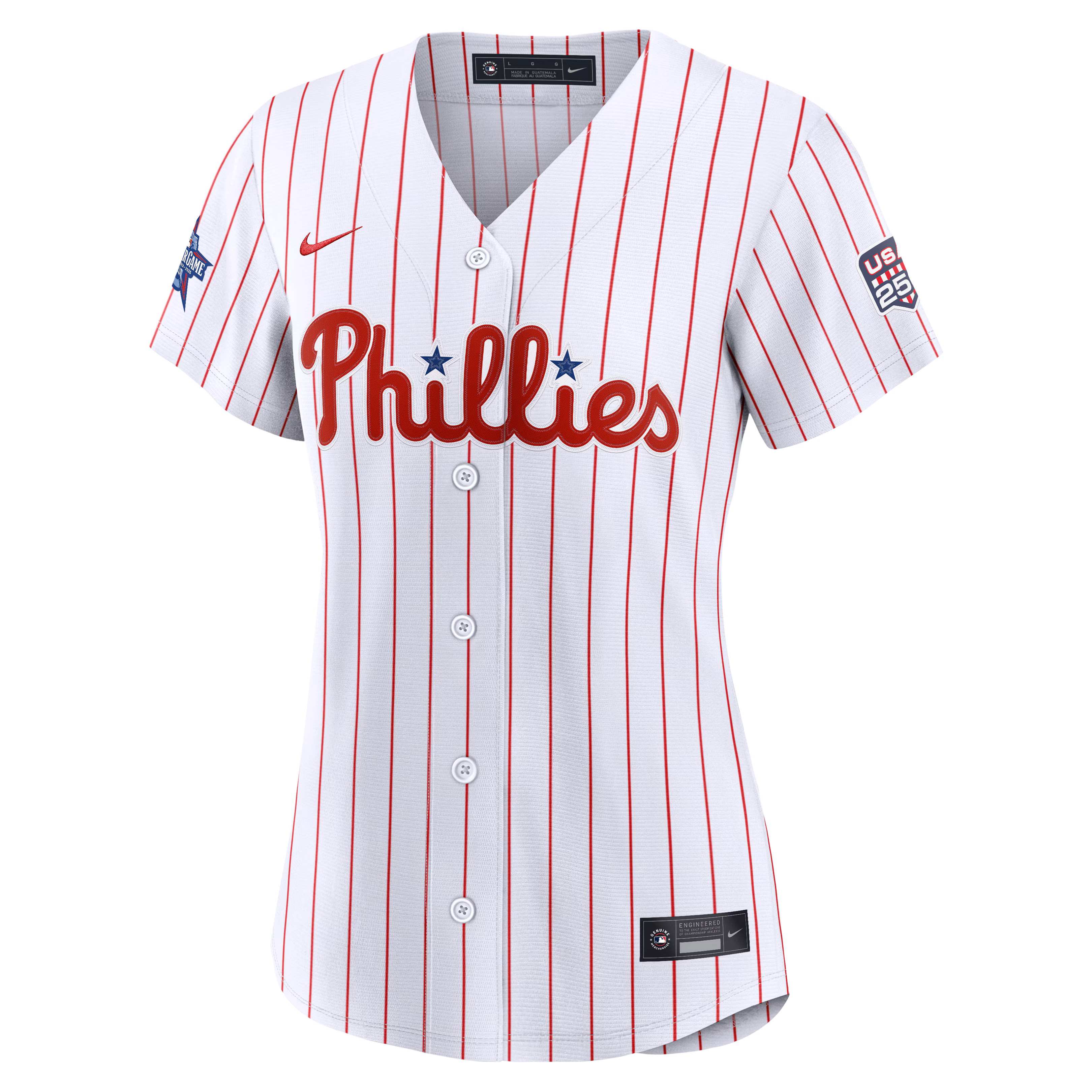 2026 All-Star Edition Stars & Stripes Women's Philadelphia Phillies Bryce Harper Nike White Stadium Jersey