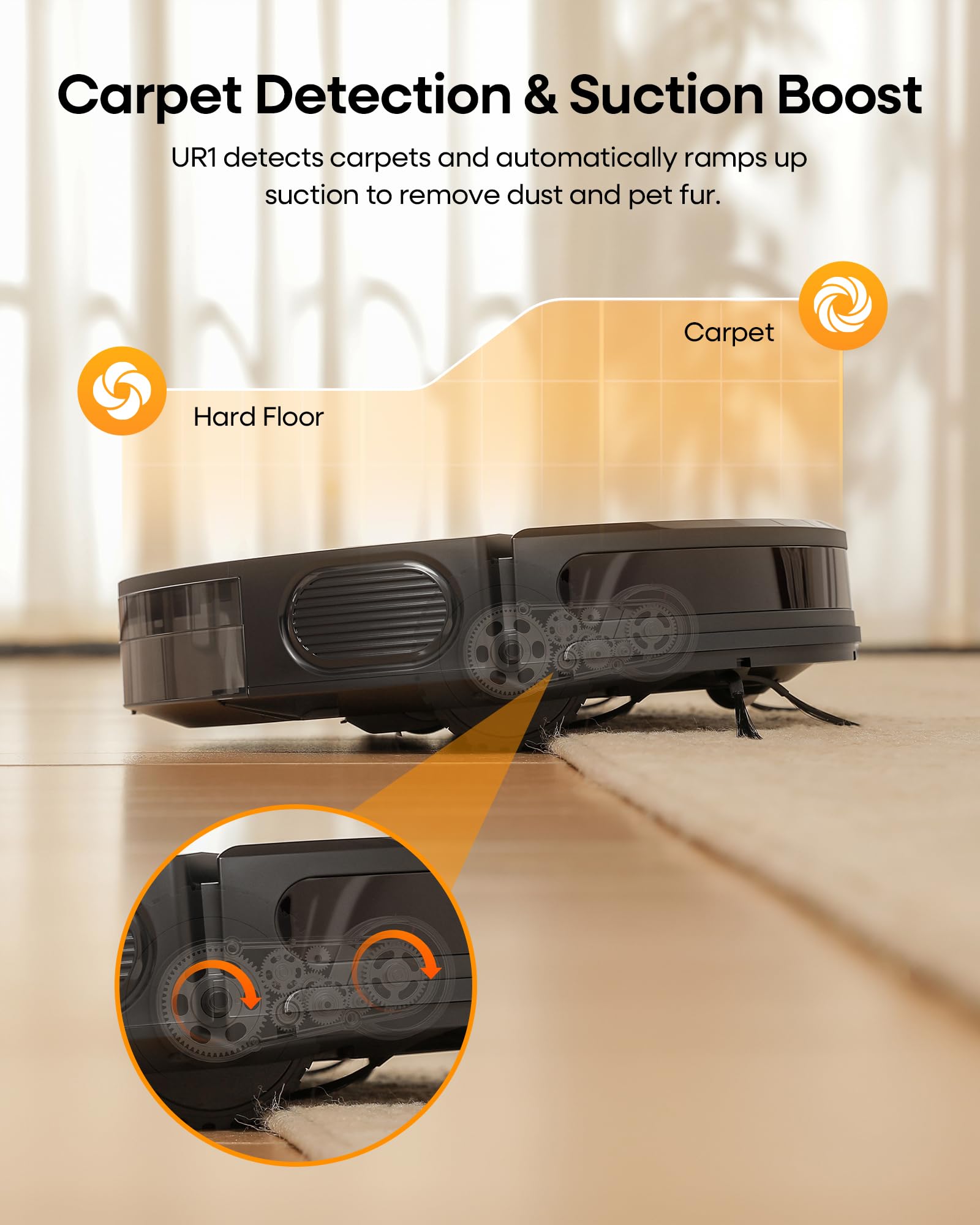 UNINELL Robot Vacuum and Mop Combo with 5000Pa Suction