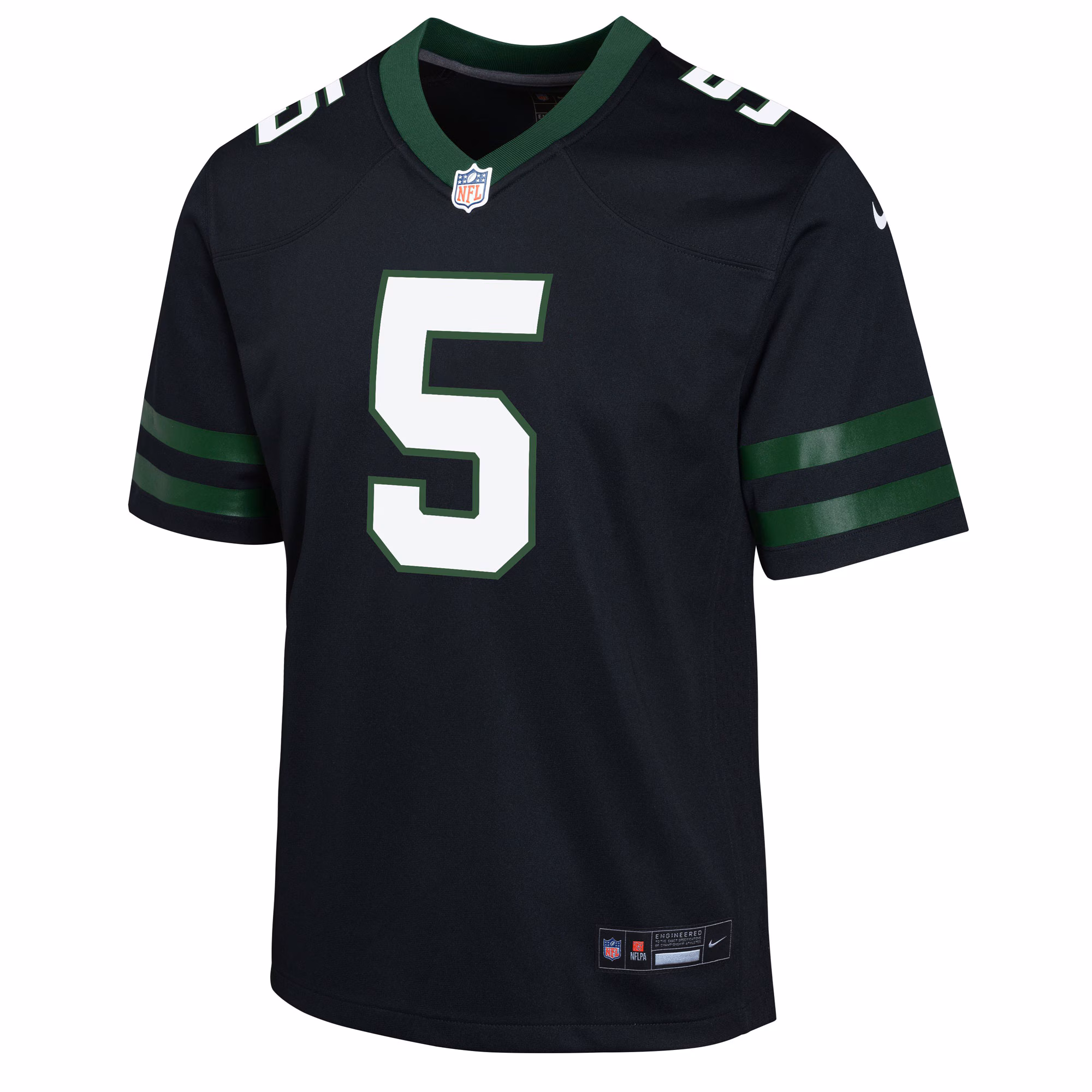 Garrett Wilson New York Jets Nike Youth Game Jersey - Black