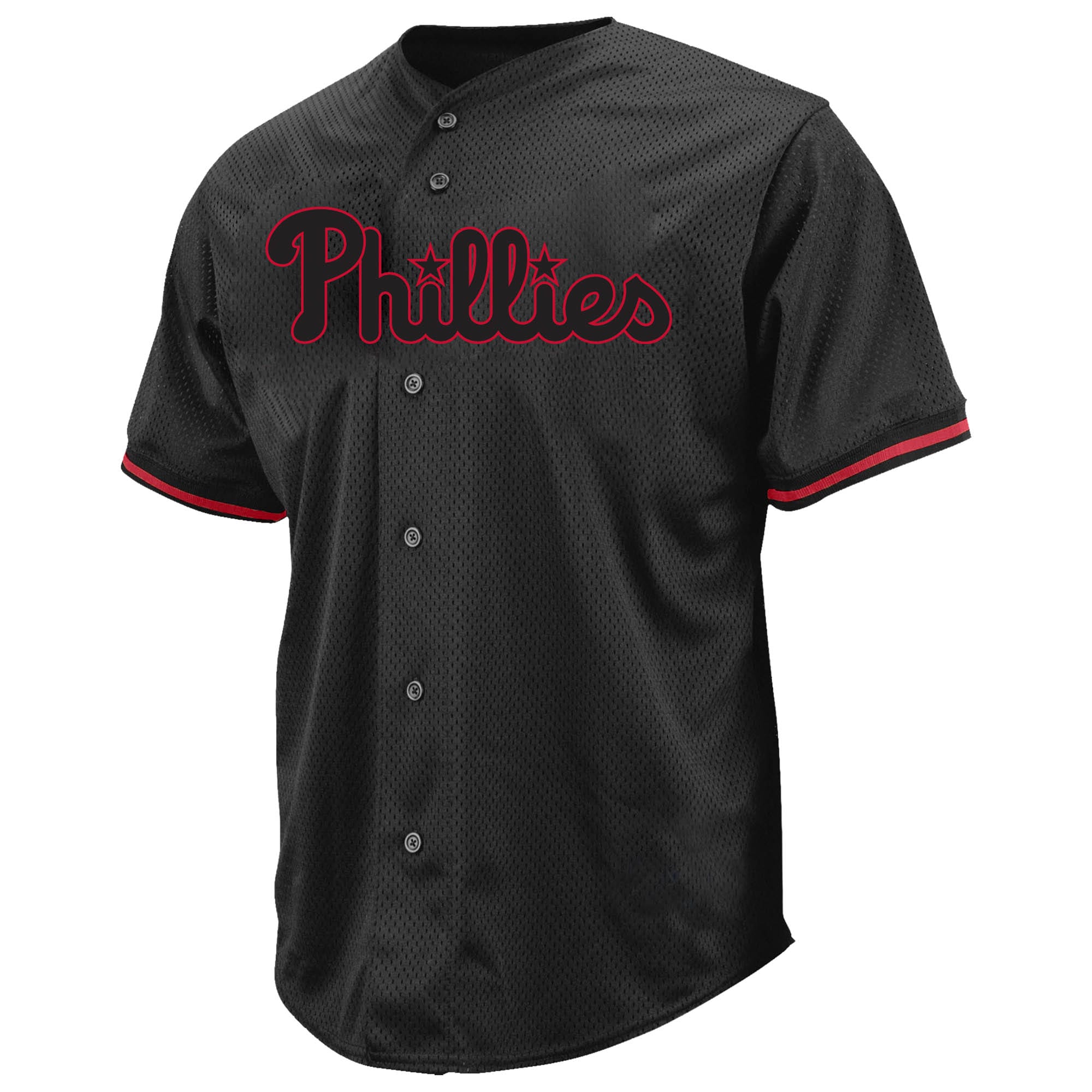 Philadelphia Phillies Profile Big & Tall Pop Fashion Jersey - Black