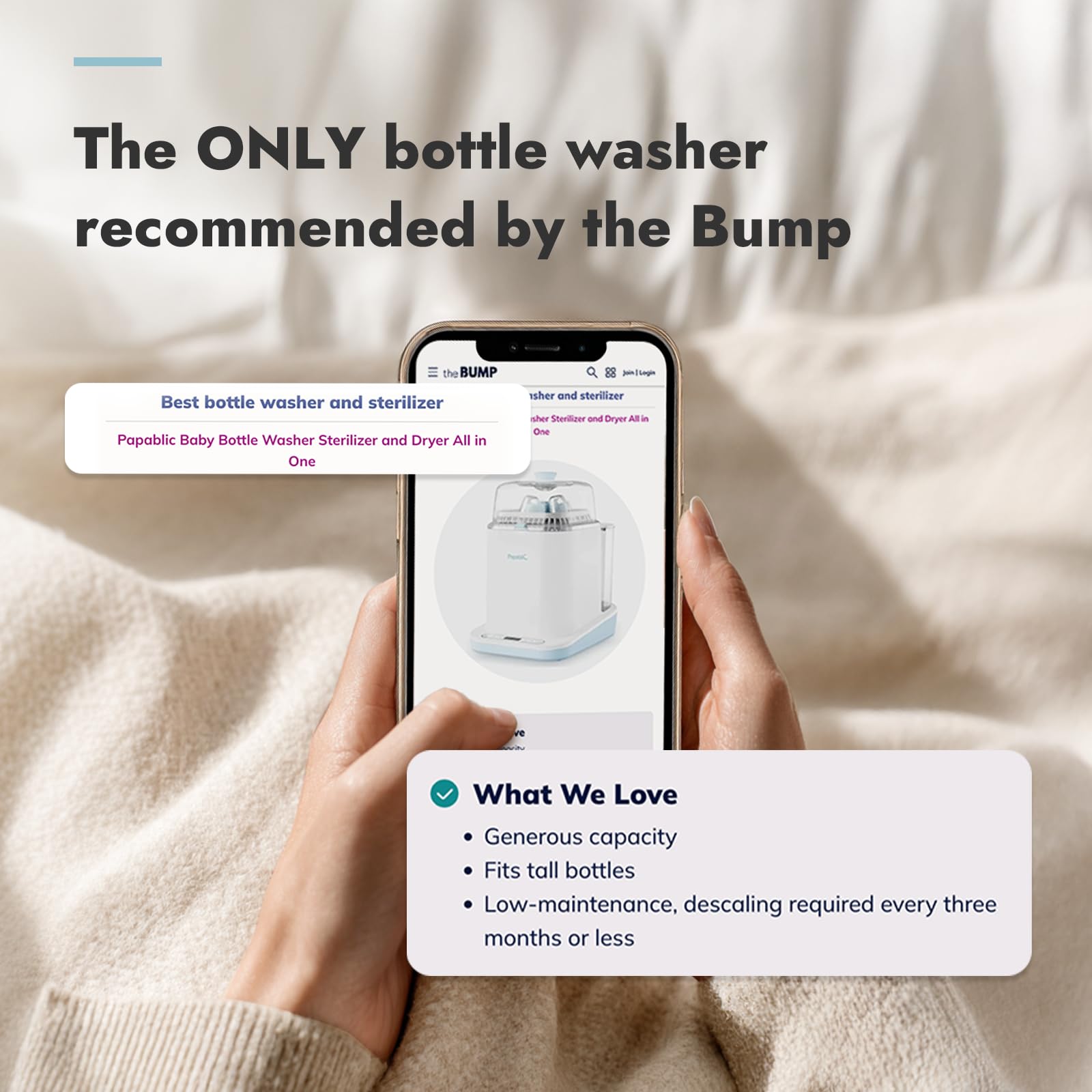 PAPABLIC Bottle Washer Pro - 4-in-1 Sterilizer & Dryer