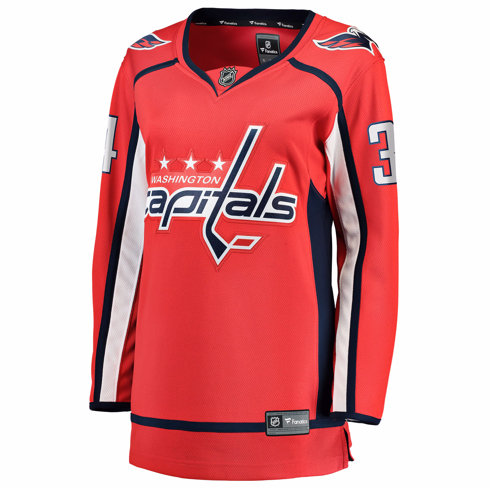 Justin Sourdif Washington Capitals Fanatics Women's Home Breakaway Jersey - Red