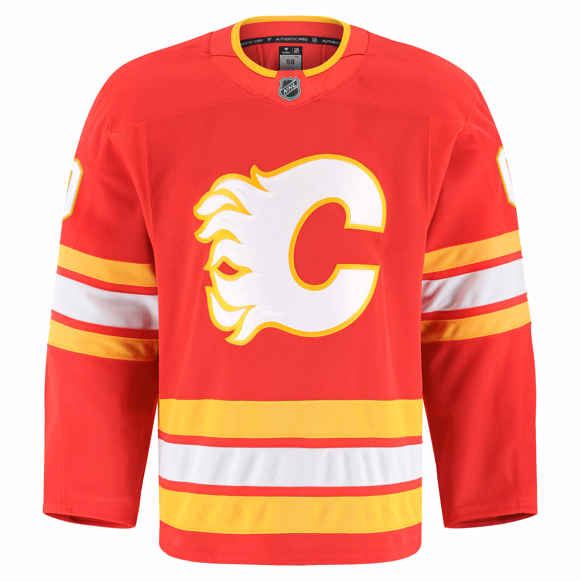 Calgary Flames Fanatics Home Authentic Pro Custom Jersey - Red