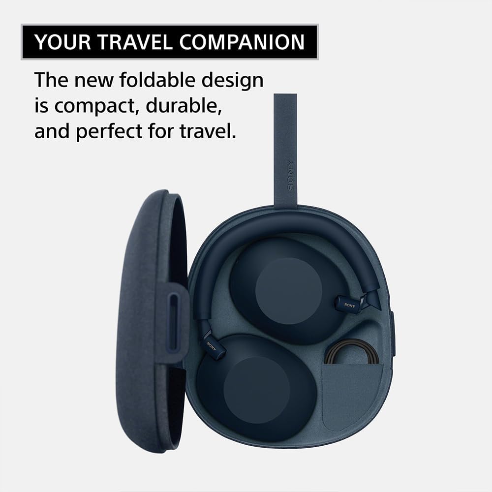 Sony WH-1000XM6/S Best Wireless Noise Canceling Headphones Platinum Silver Bundle with Deco Gear Wood Headphone Display Stand Secure Tabletop Holder/Gaming Headset Hanger